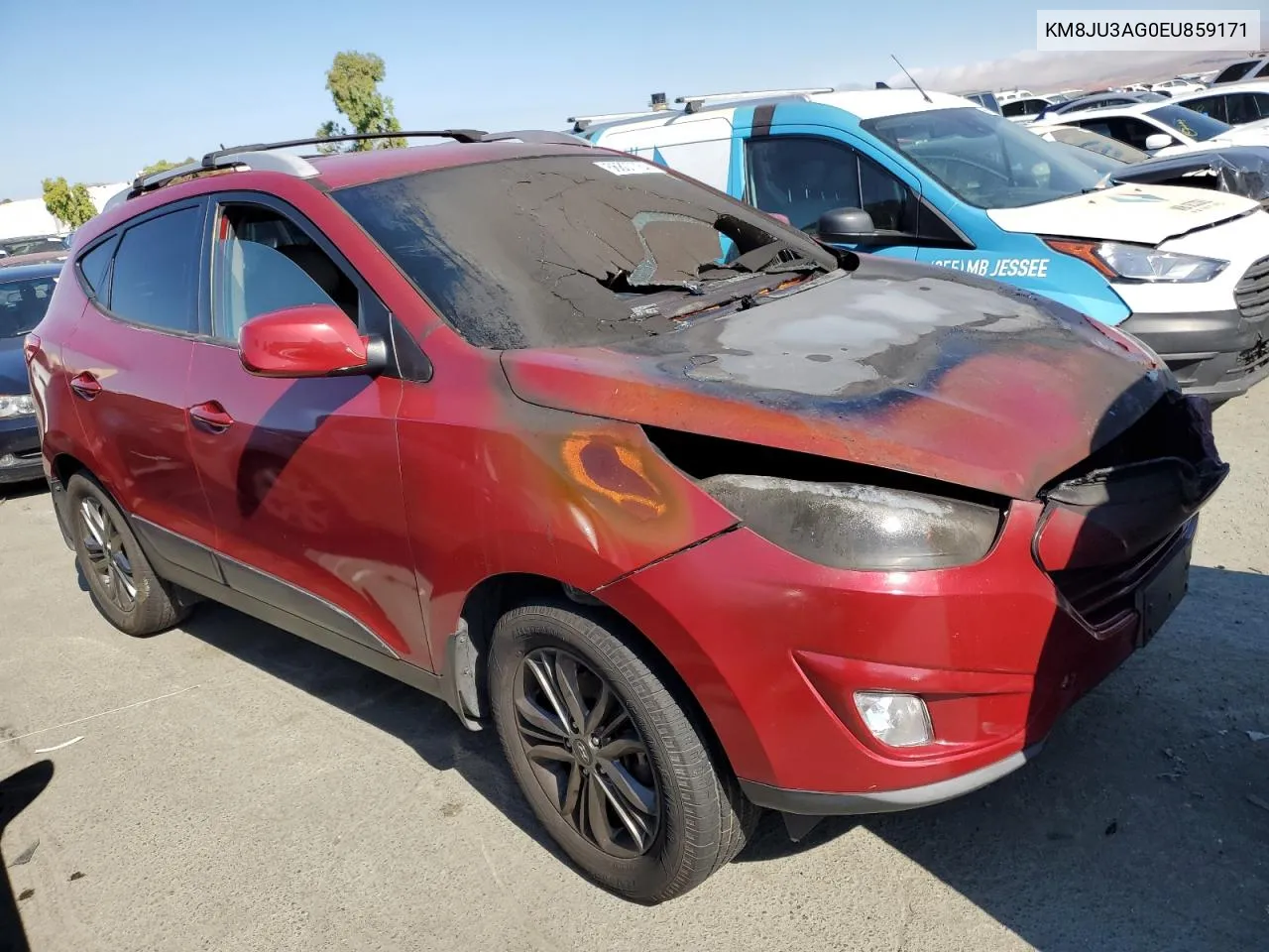 2014 Hyundai Tucson Gls VIN: KM8JU3AG0EU859171 Lot: 66807784