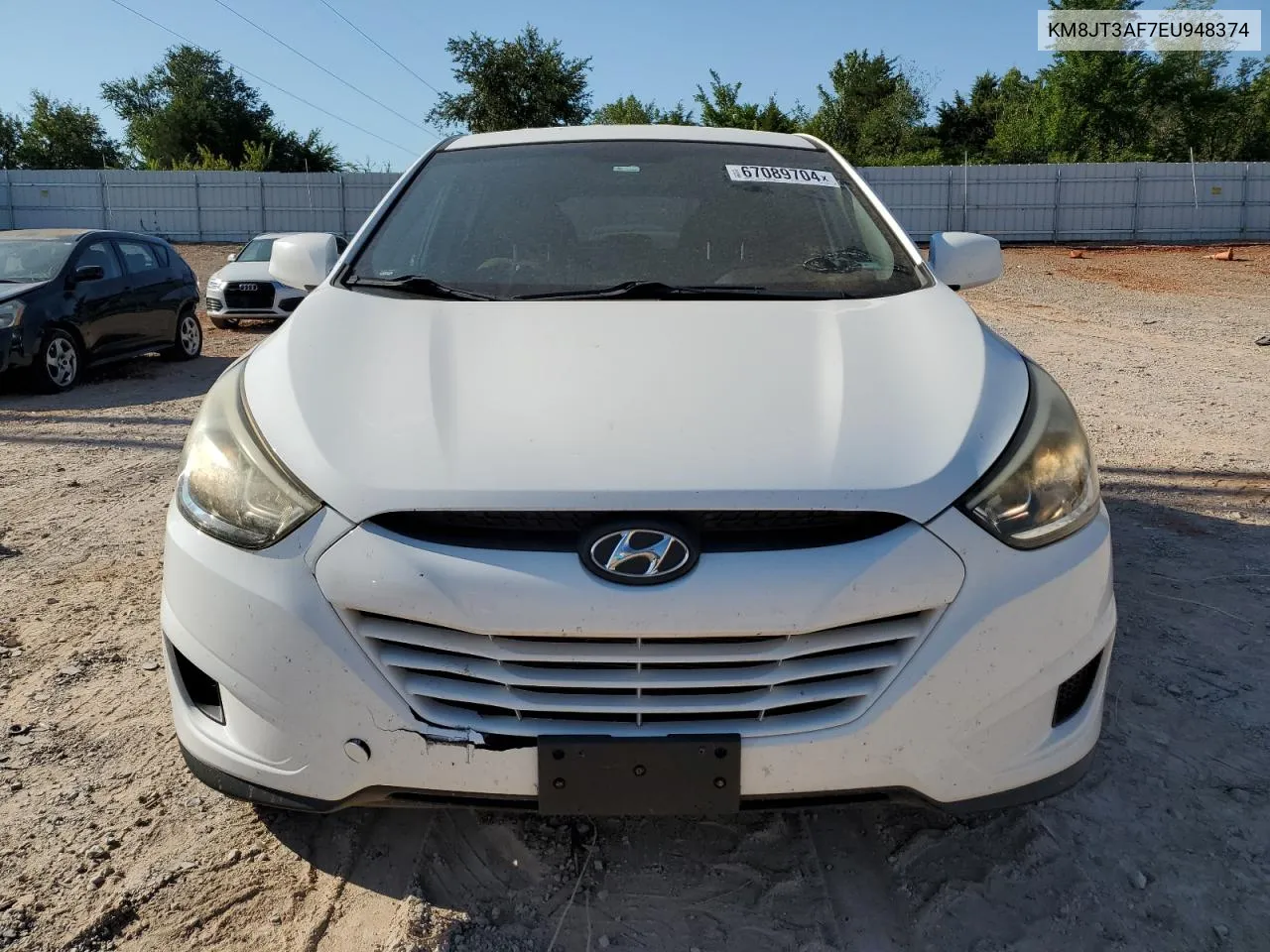 2014 Hyundai Tucson Gls VIN: KM8JT3AF7EU948374 Lot: 67089704