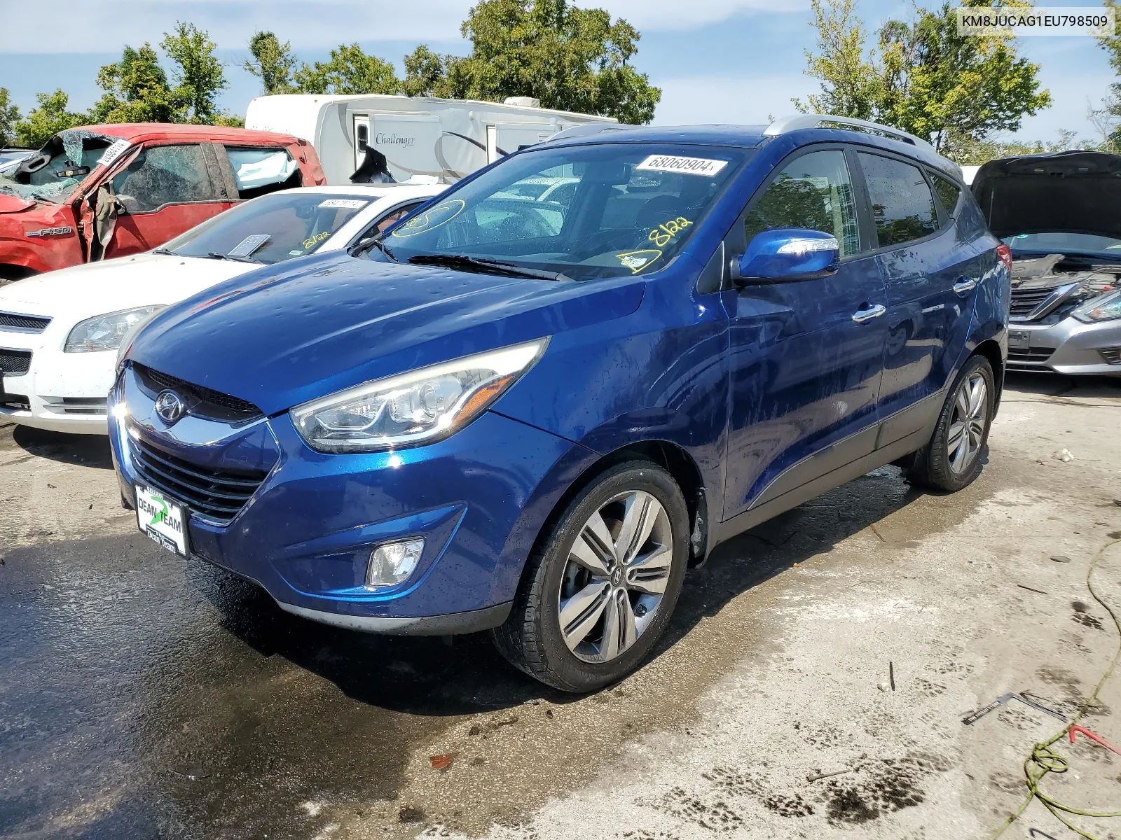 2014 Hyundai Tucson Gls VIN: KM8JUCAG1EU798509 Lot: 68060904