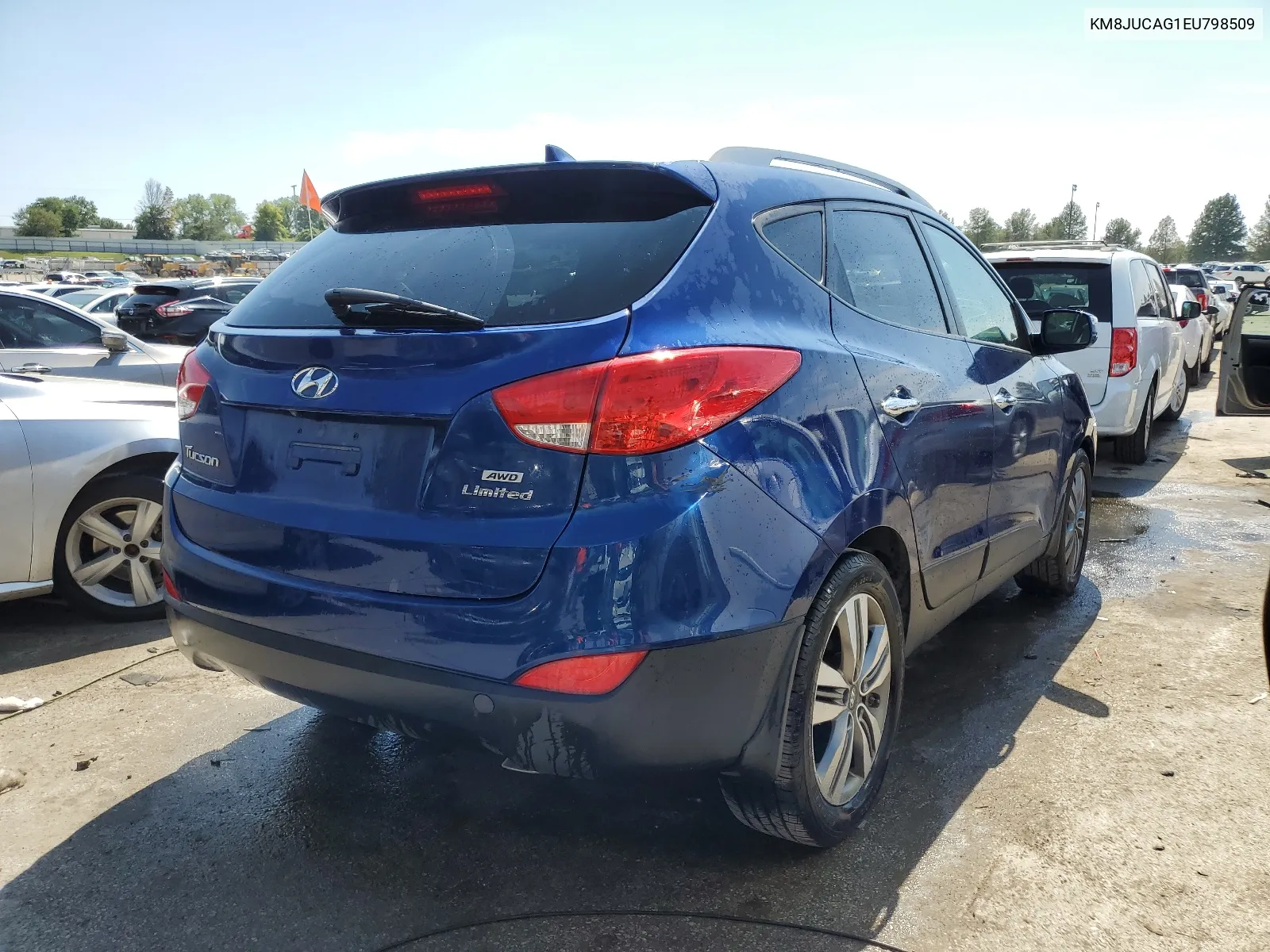 2014 Hyundai Tucson Gls VIN: KM8JUCAG1EU798509 Lot: 68060904