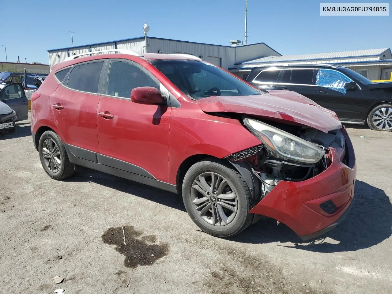 KM8JU3AG0EU794855 2014 Hyundai Tucson Gls