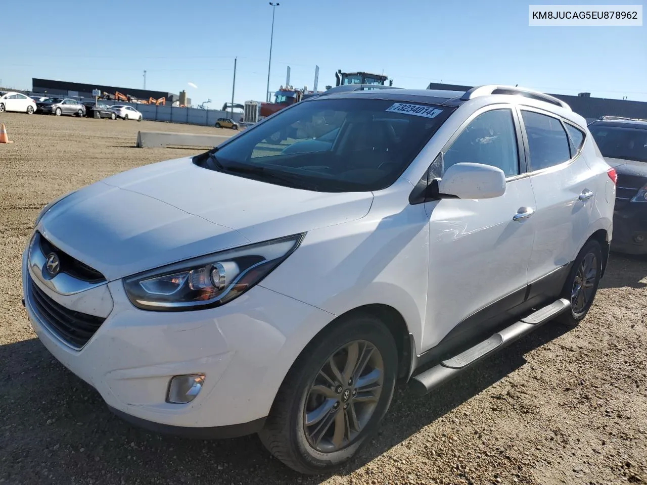 2014 Hyundai Tucson Gls VIN: KM8JUCAG5EU878962 Lot: 73234014