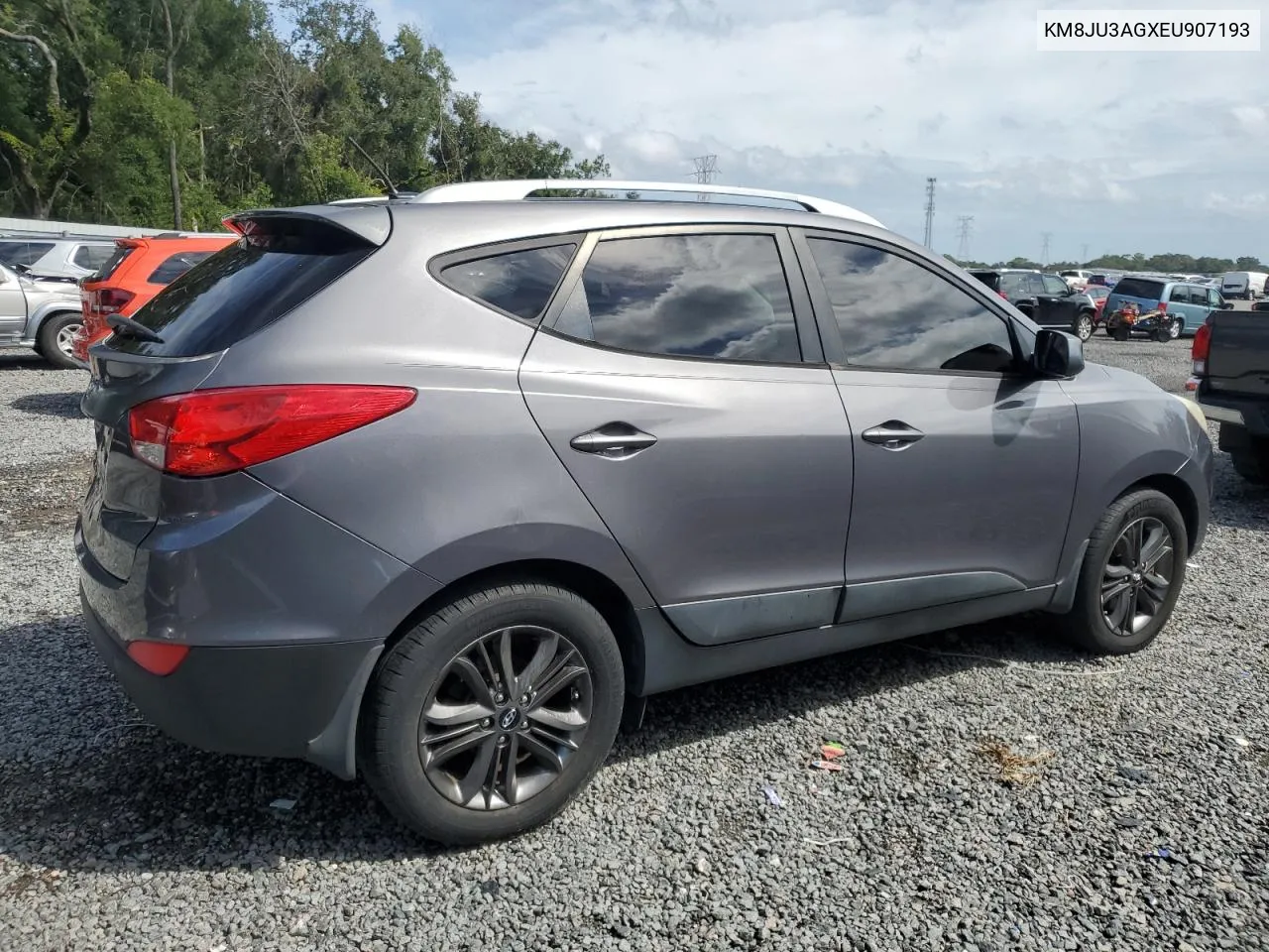 2014 Hyundai Tucson Gls VIN: KM8JU3AGXEU907193 Lot: 73342444