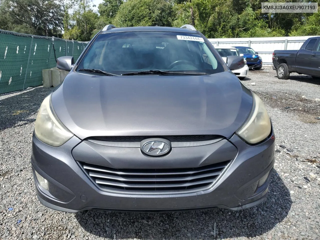 2014 Hyundai Tucson Gls VIN: KM8JU3AGXEU907193 Lot: 73342444