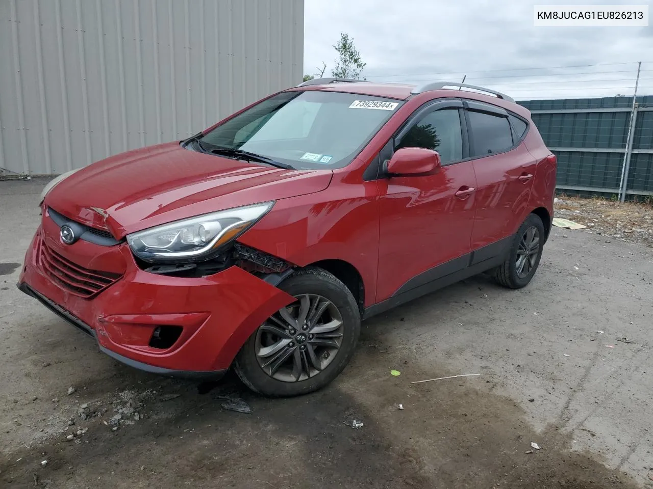 2014 Hyundai Tucson Gls VIN: KM8JUCAG1EU826213 Lot: 73929344