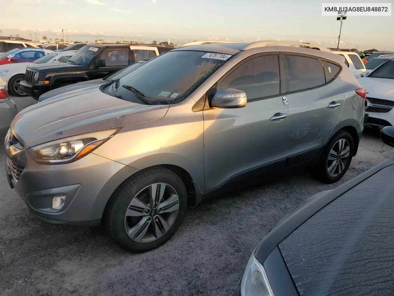 2014 Hyundai Tucson Gls VIN: KM8JU3AG8EU848872 Lot: 74757704