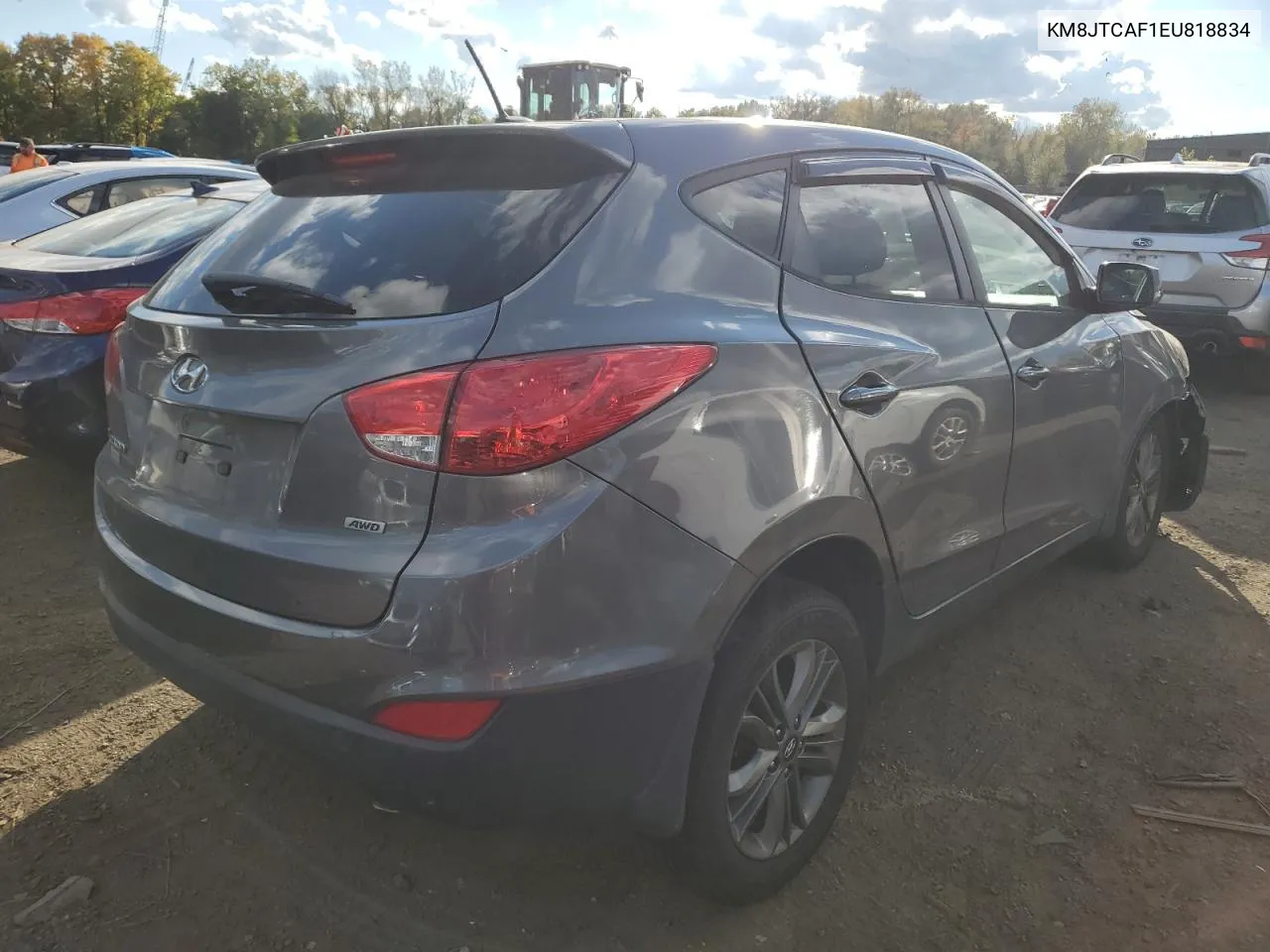 2014 Hyundai Tucson Gls VIN: KM8JTCAF1EU818834 Lot: 75208694