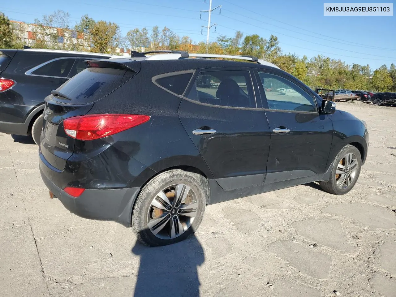 2014 Hyundai Tucson Gls VIN: KM8JU3AG9EU851103 Lot: 75525754