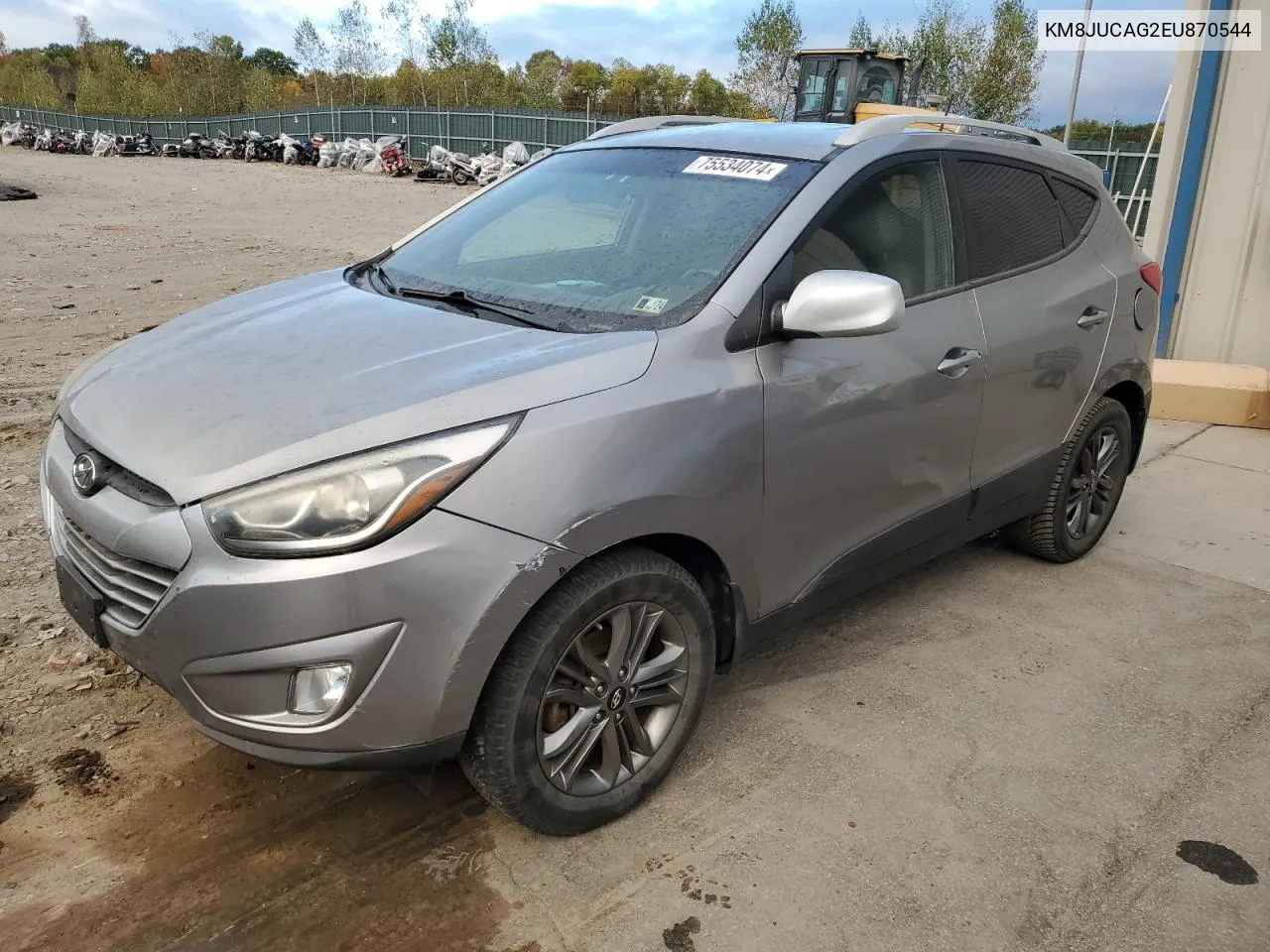 2014 Hyundai Tucson Gls VIN: KM8JUCAG2EU870544 Lot: 75534074