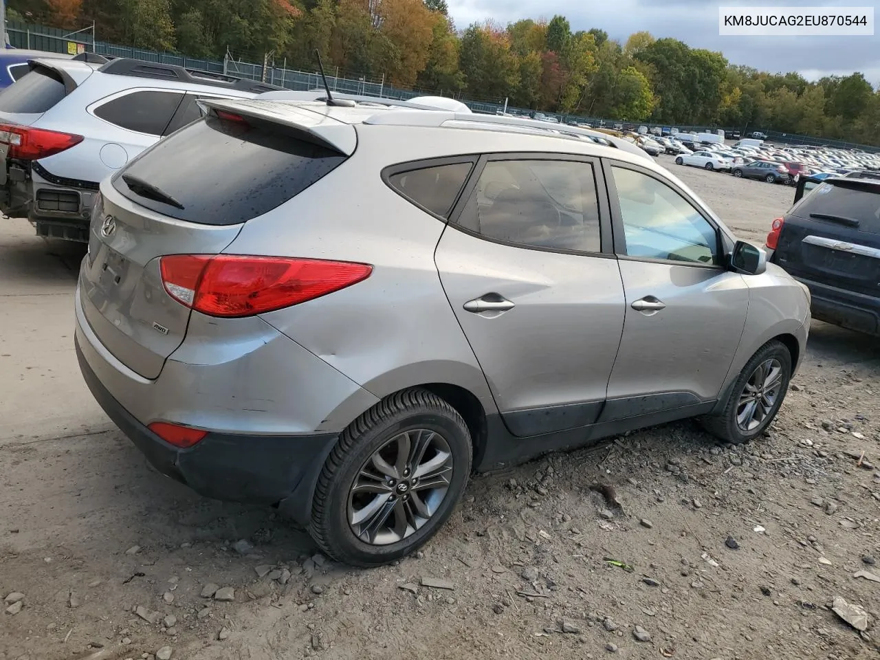 2014 Hyundai Tucson Gls VIN: KM8JUCAG2EU870544 Lot: 75534074