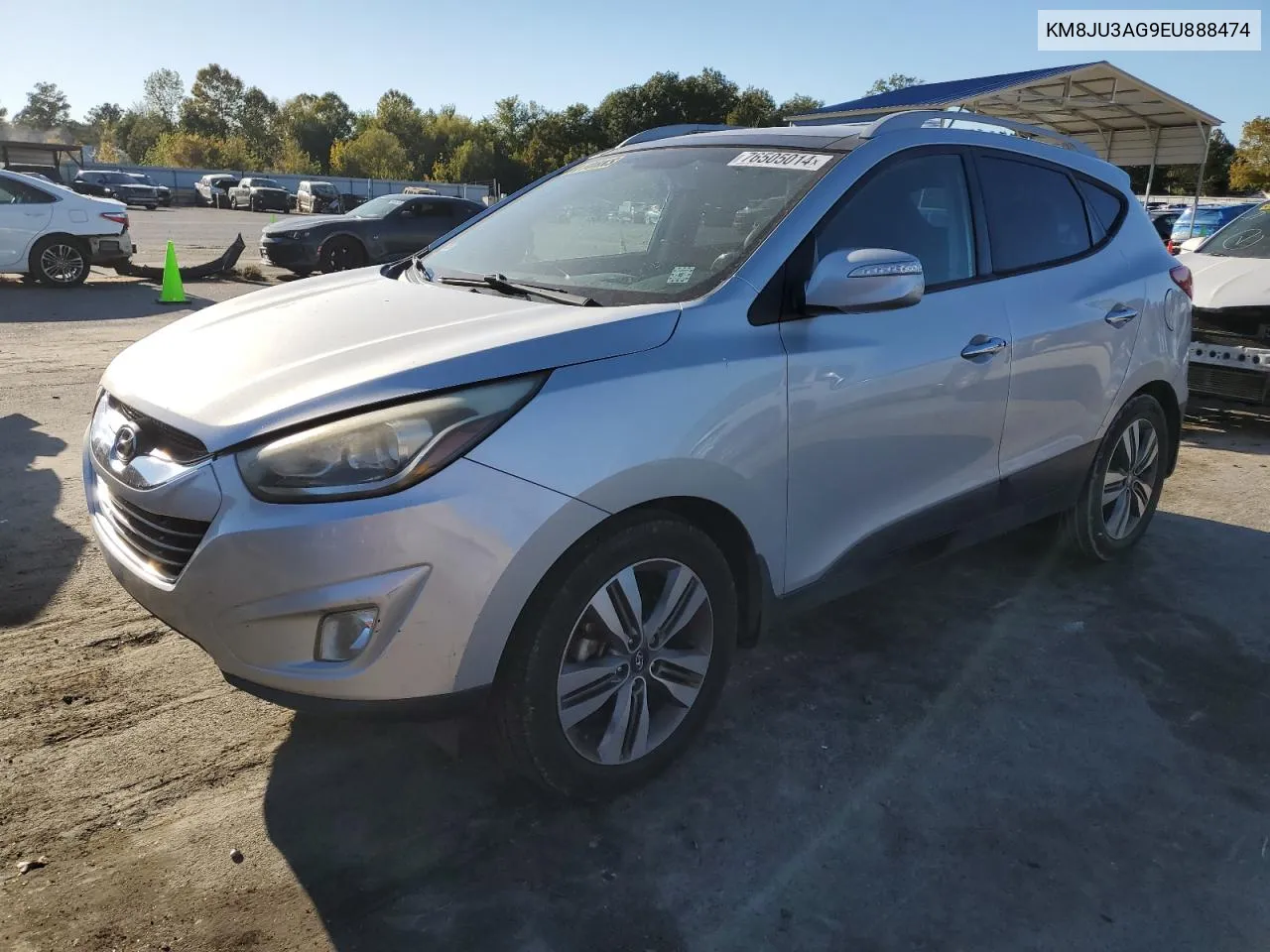 2014 Hyundai Tucson Gls VIN: KM8JU3AG9EU888474 Lot: 76505014