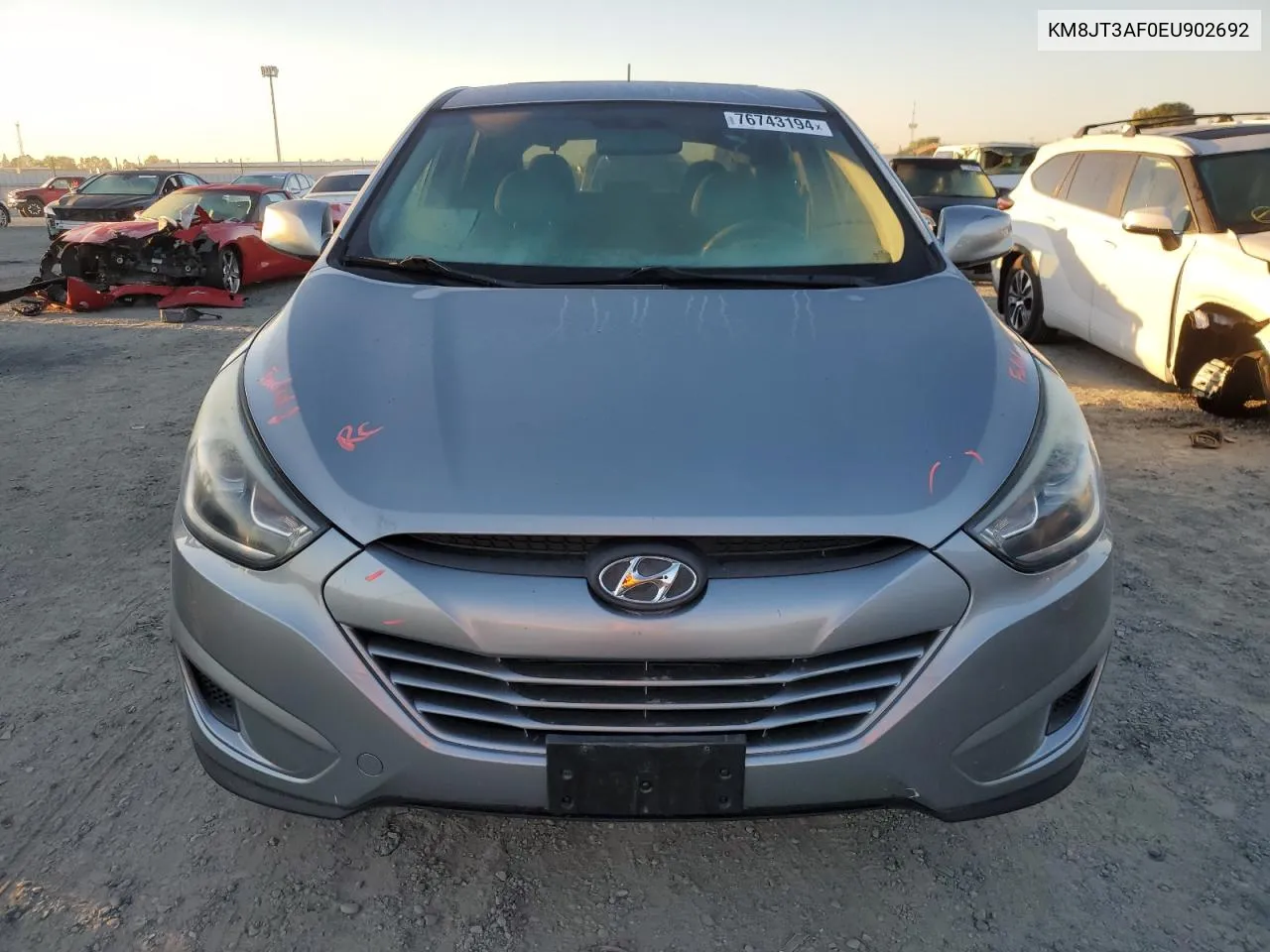 2014 Hyundai Tucson Gls VIN: KM8JT3AF0EU902692 Lot: 76743194