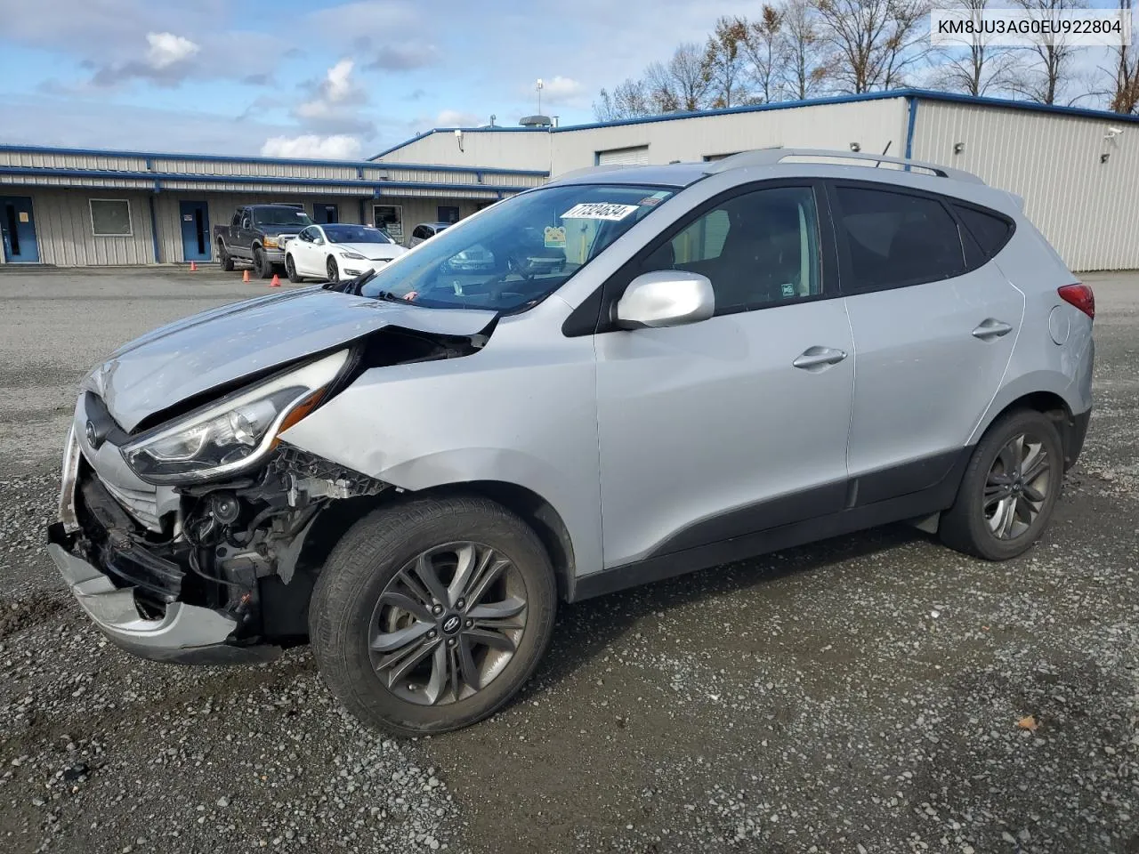 2014 Hyundai Tucson Gls VIN: KM8JU3AG0EU922804 Lot: 77324634