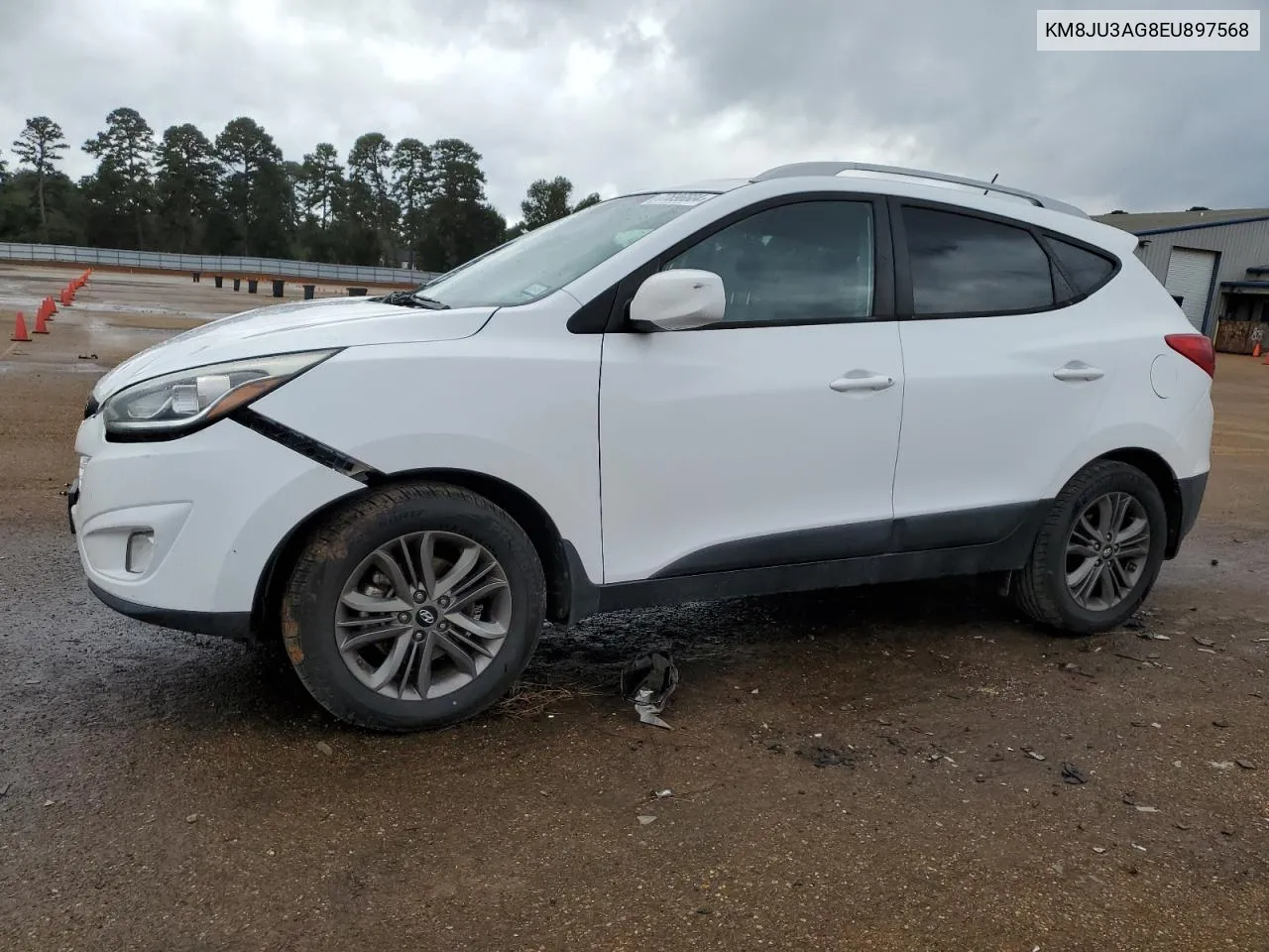 2014 Hyundai Tucson Gls VIN: KM8JU3AG8EU897568 Lot: 77696604