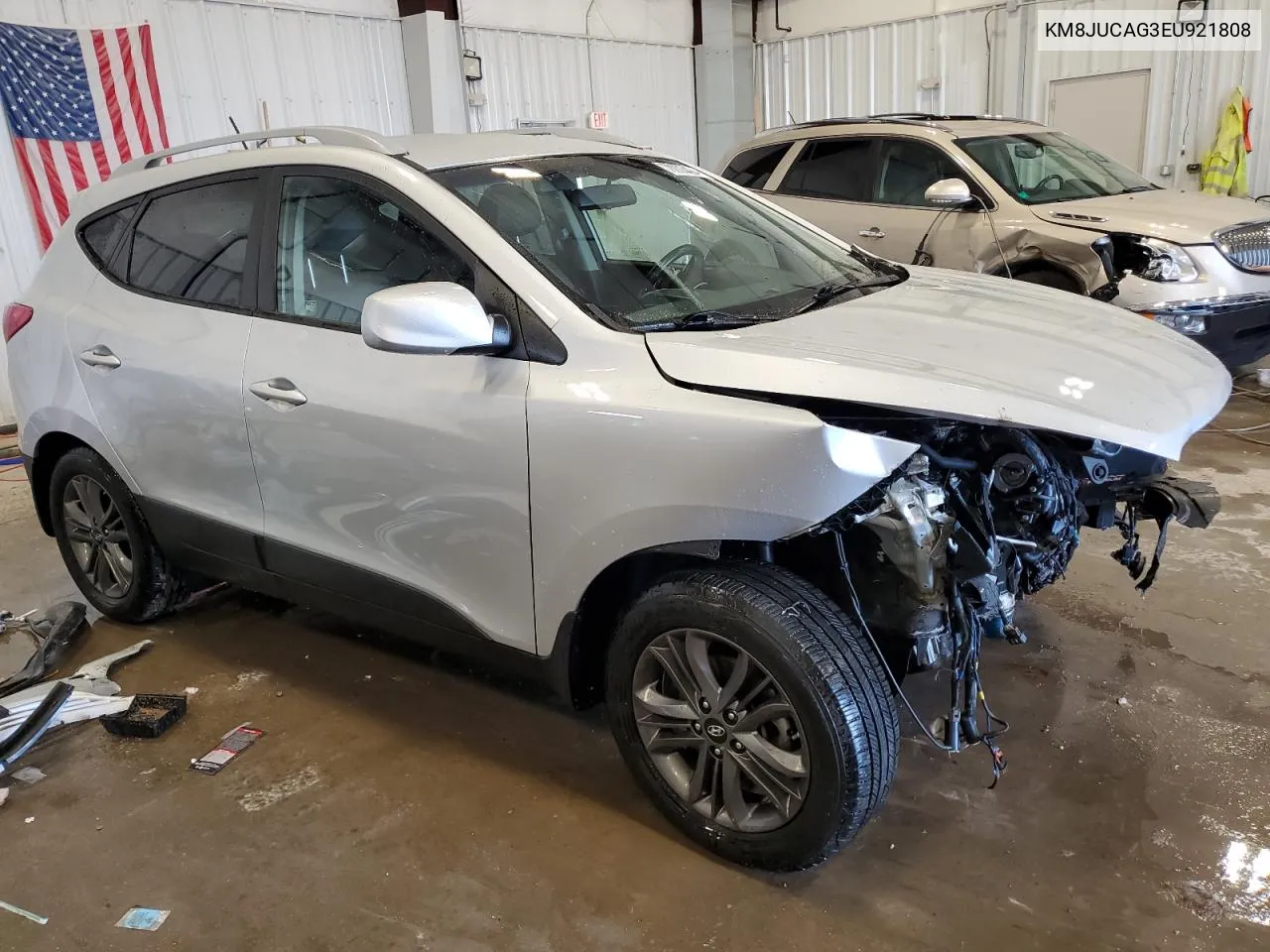 2014 Hyundai Tucson Gls VIN: KM8JUCAG3EU921808 Lot: 78003424