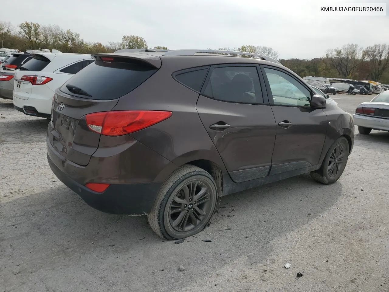 2014 Hyundai Tucson Gls VIN: KM8JU3AG0EU820466 Lot: 78083584