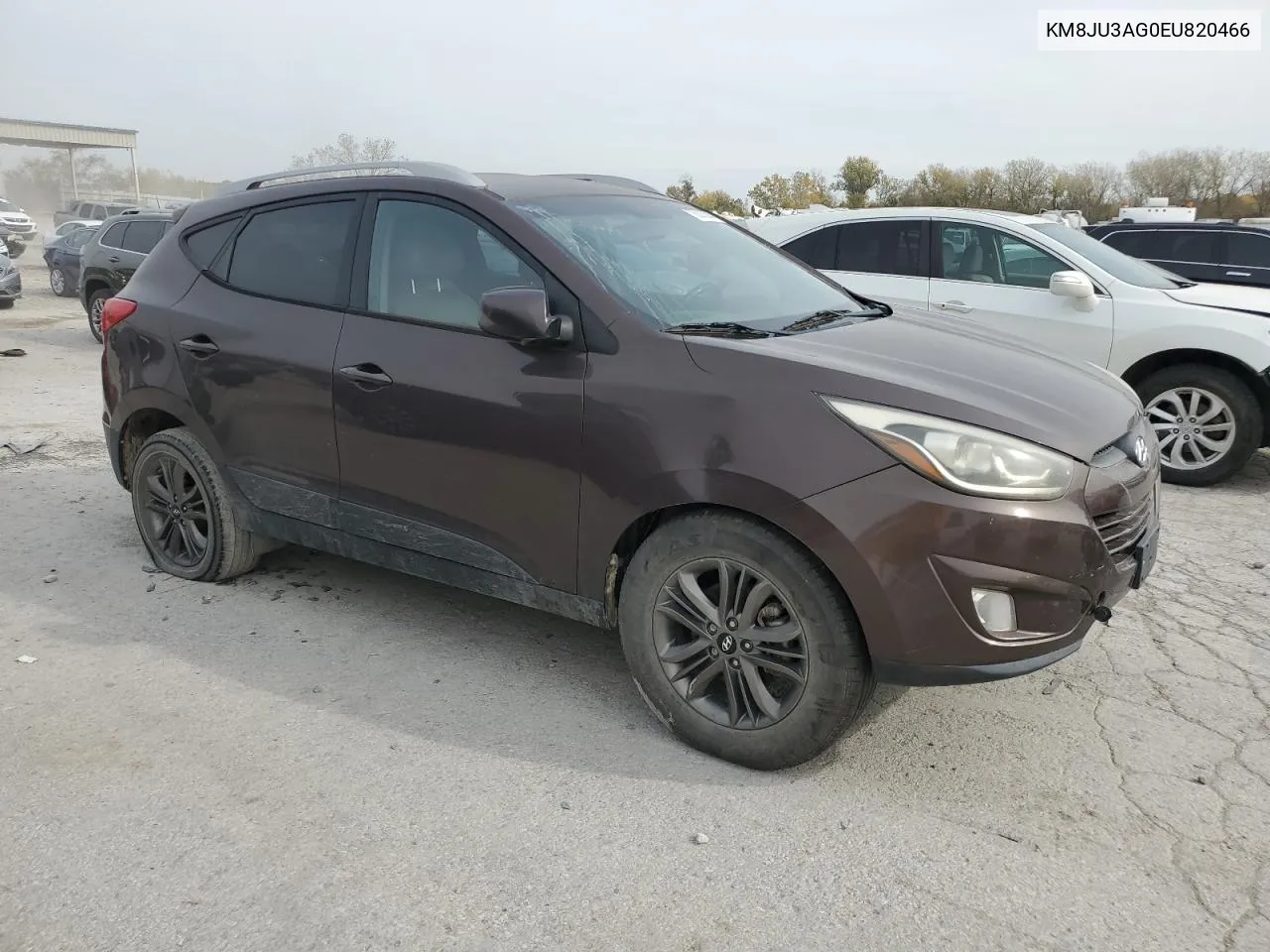 2014 Hyundai Tucson Gls VIN: KM8JU3AG0EU820466 Lot: 78083584