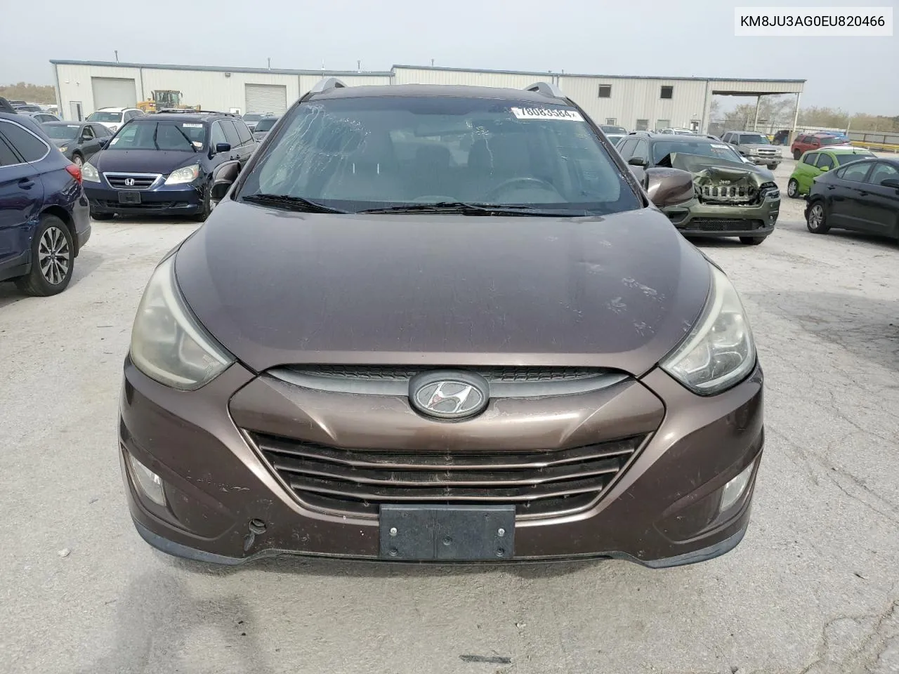 2014 Hyundai Tucson Gls VIN: KM8JU3AG0EU820466 Lot: 78083584