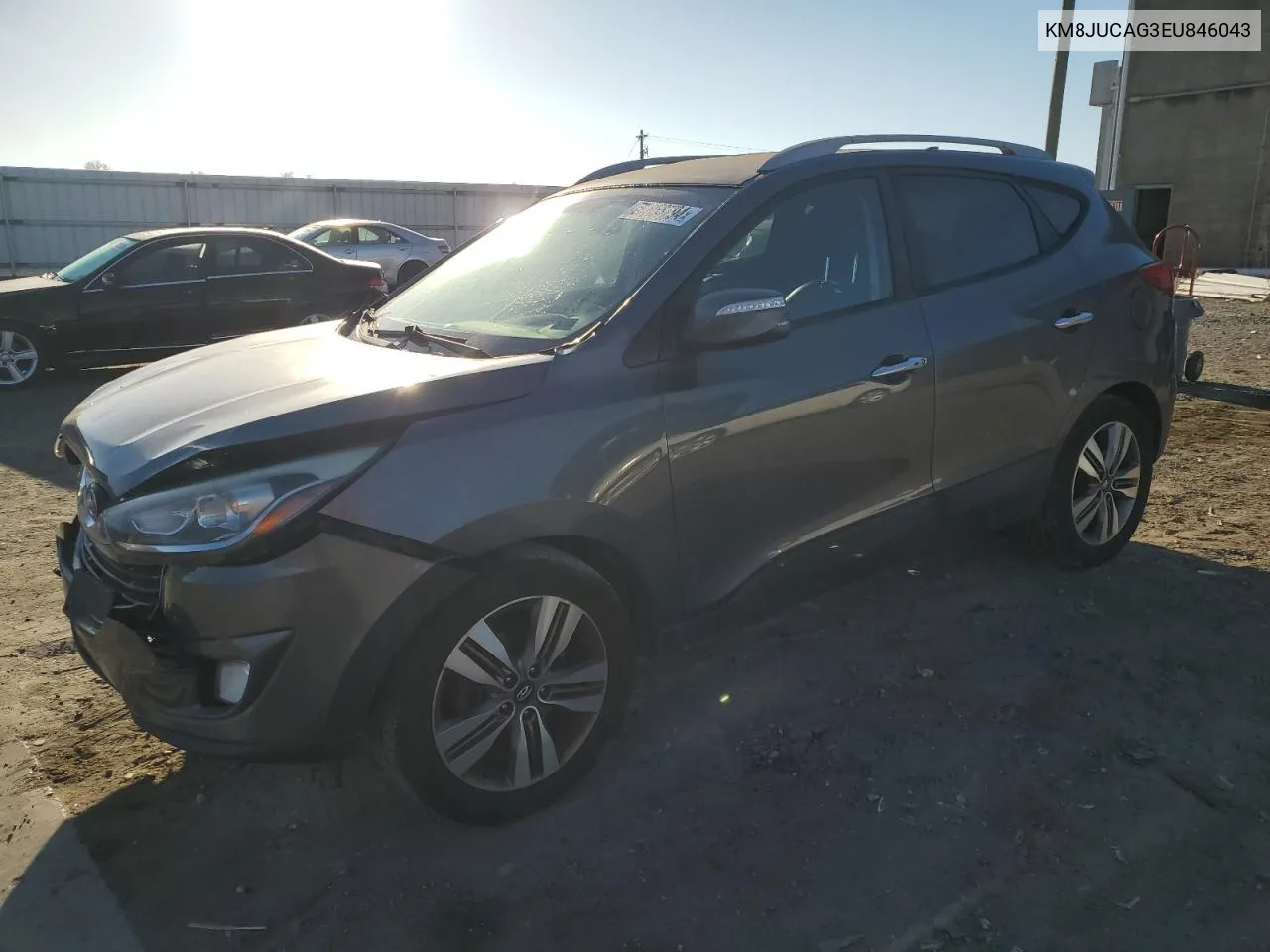 2014 Hyundai Tucson Gls VIN: KM8JUCAG3EU846043 Lot: 78653794