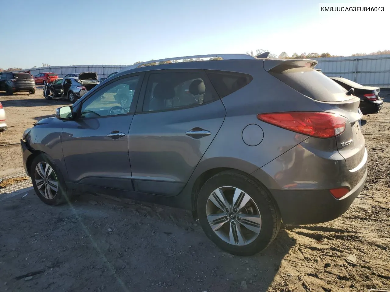 2014 Hyundai Tucson Gls VIN: KM8JUCAG3EU846043 Lot: 78653794