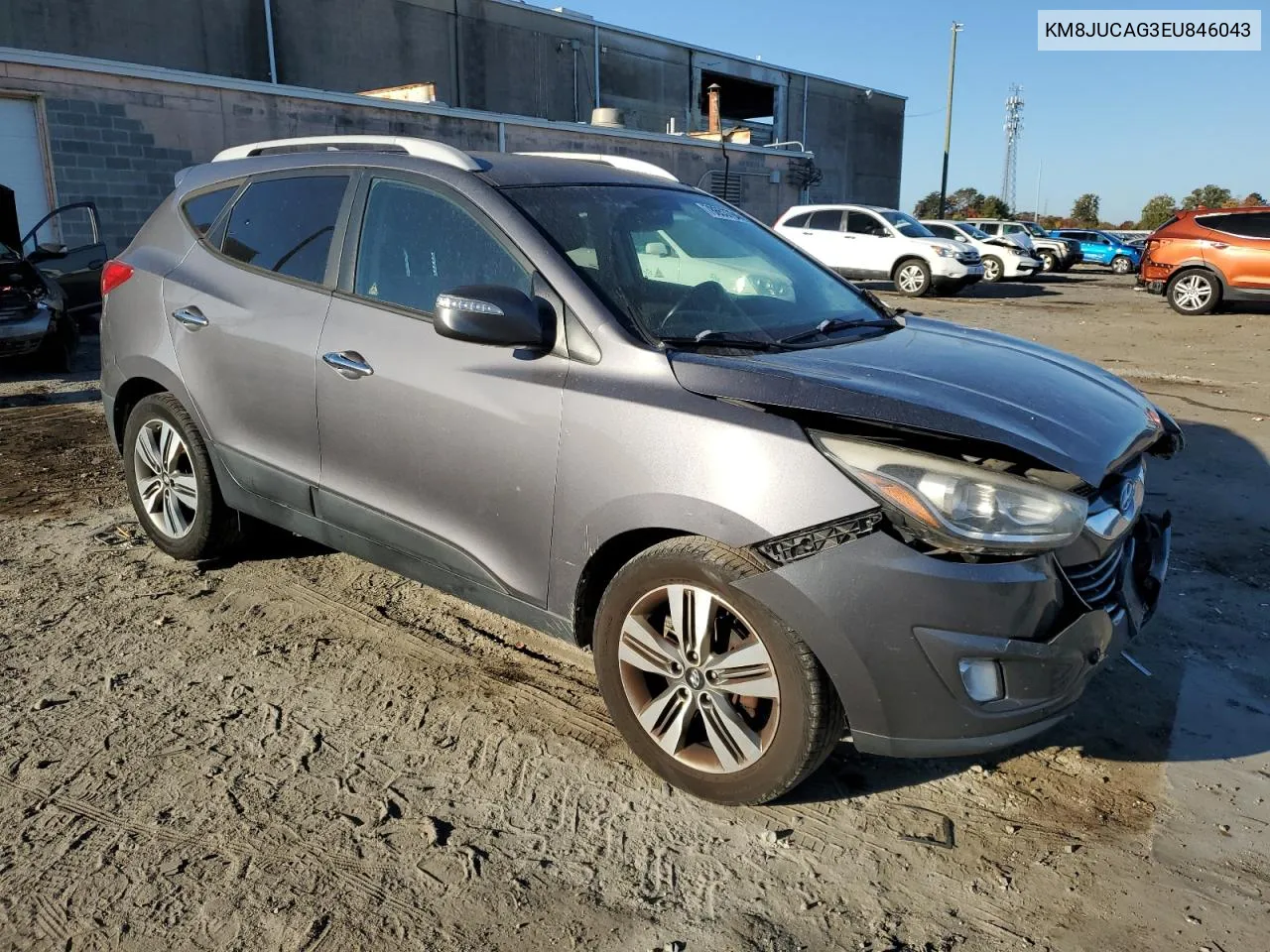 2014 Hyundai Tucson Gls VIN: KM8JUCAG3EU846043 Lot: 78653794