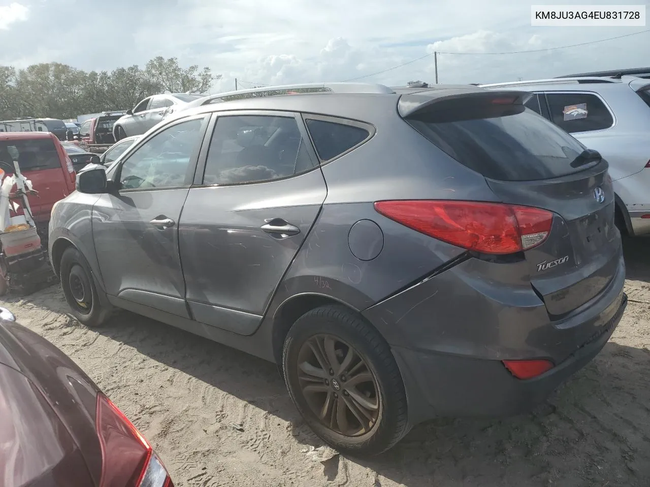 2014 Hyundai Tucson Gls VIN: KM8JU3AG4EU831728 Lot: 78831854