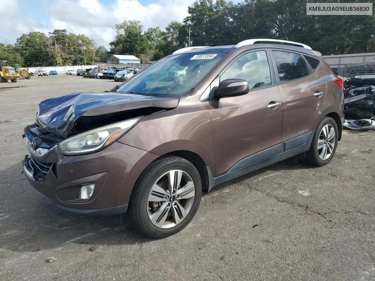 2014 Hyundai Tucson Gls VIN: KM8JU3AG9EU836830 Lot: 78837894