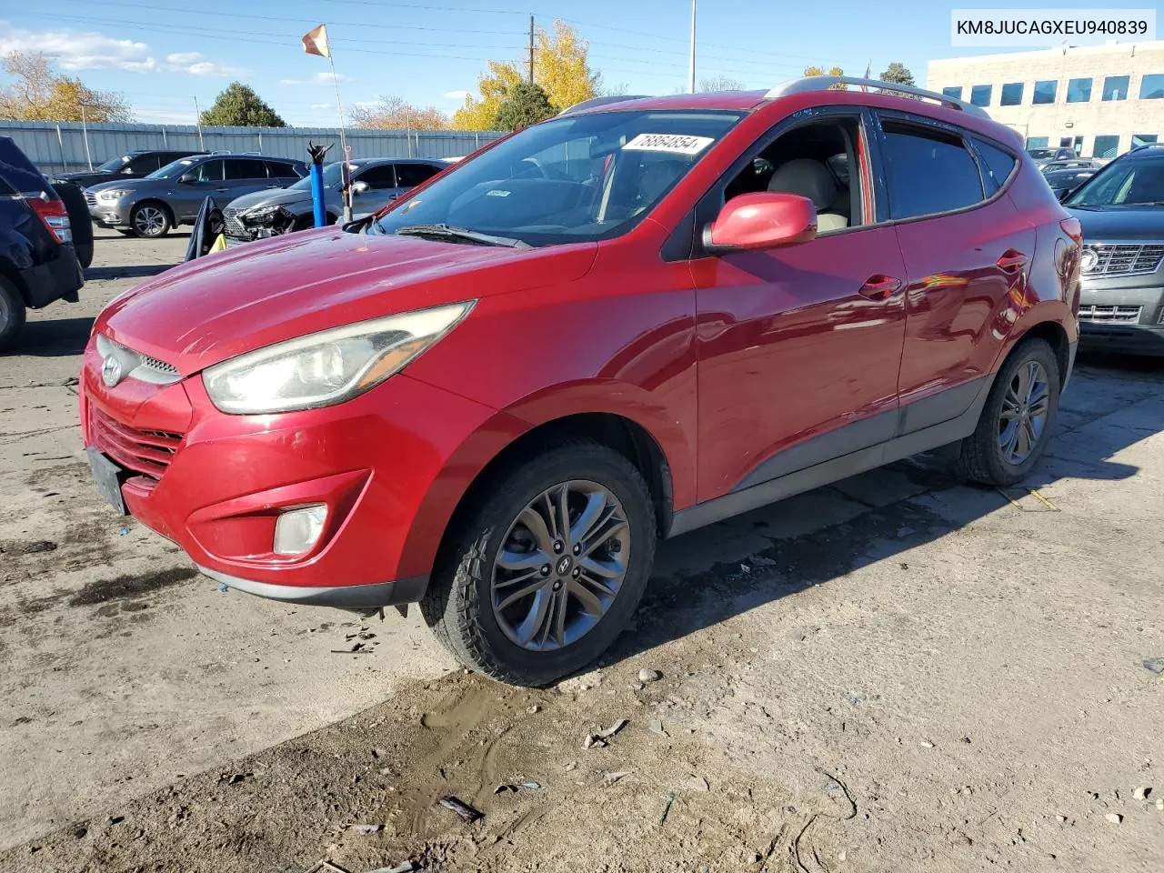 2014 Hyundai Tucson Gls VIN: KM8JUCAGXEU940839 Lot: 78864854