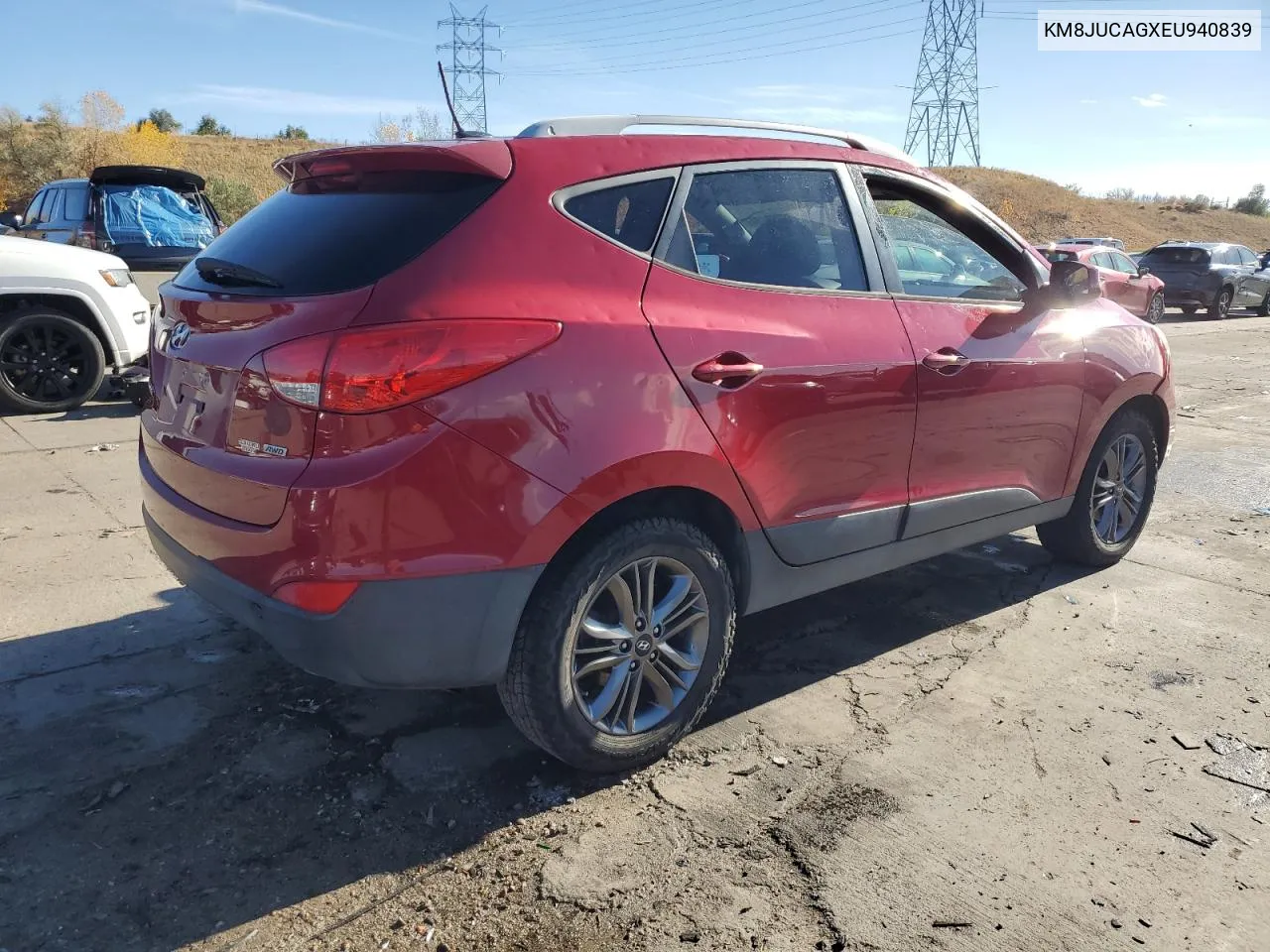 2014 Hyundai Tucson Gls VIN: KM8JUCAGXEU940839 Lot: 78864854