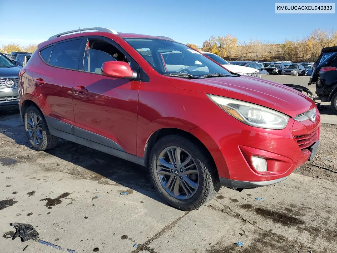 2014 Hyundai Tucson Gls VIN: KM8JUCAGXEU940839 Lot: 78864854