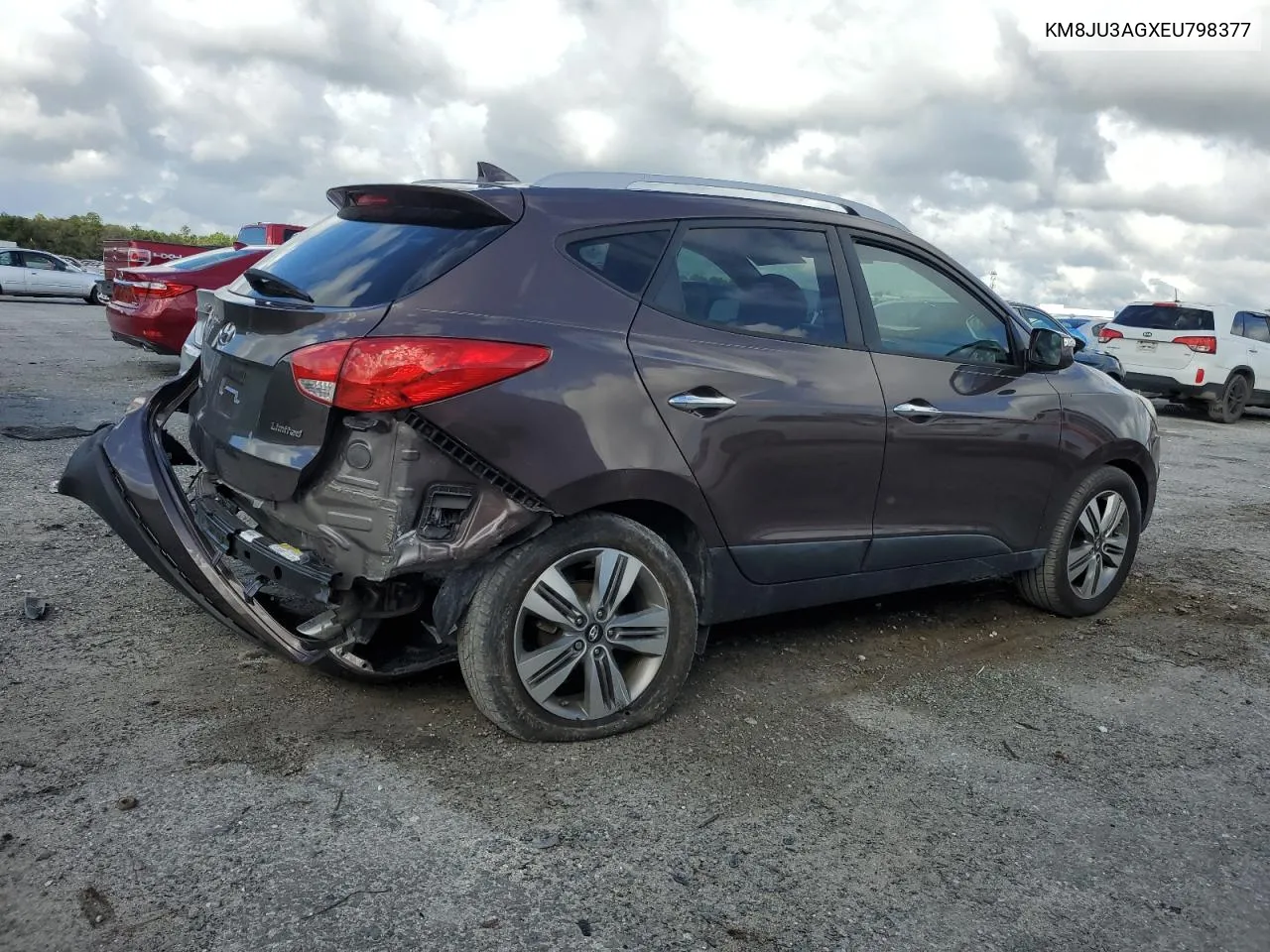 2014 Hyundai Tucson Gls VIN: KM8JU3AGXEU798377 Lot: 78884094