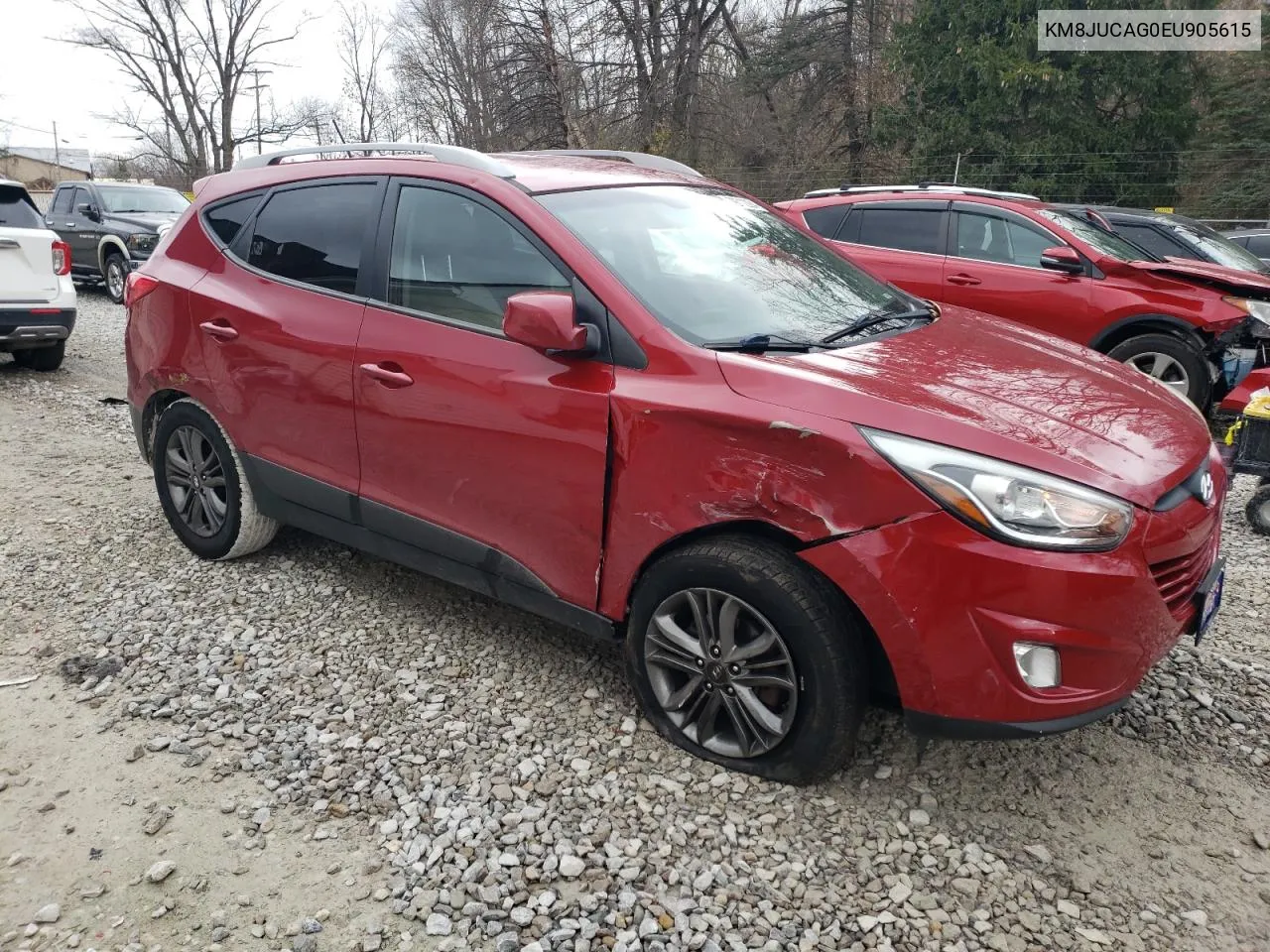 2014 Hyundai Tucson Gls VIN: KM8JUCAG0EU905615 Lot: 79712254