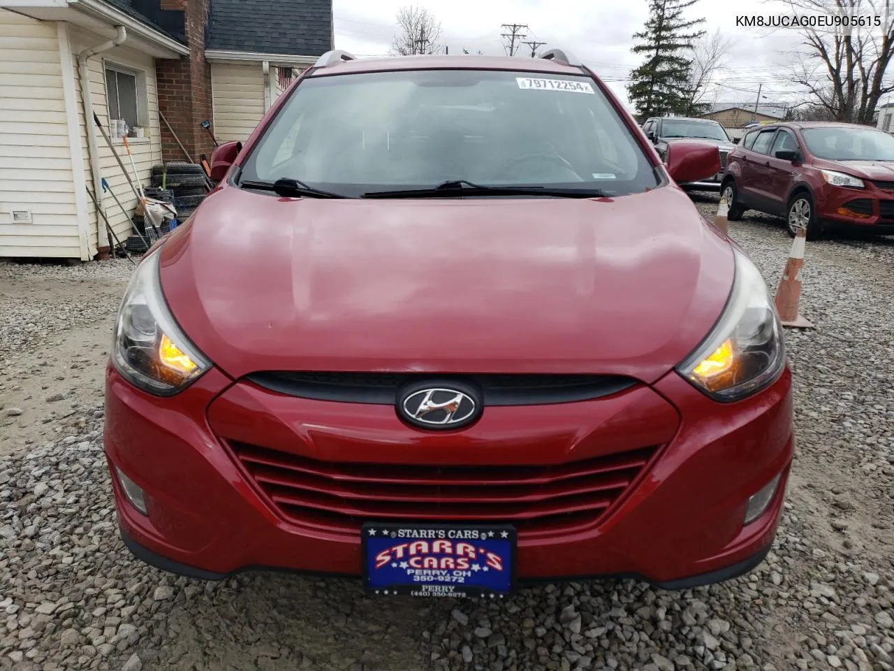 2014 Hyundai Tucson Gls VIN: KM8JUCAG0EU905615 Lot: 79712254