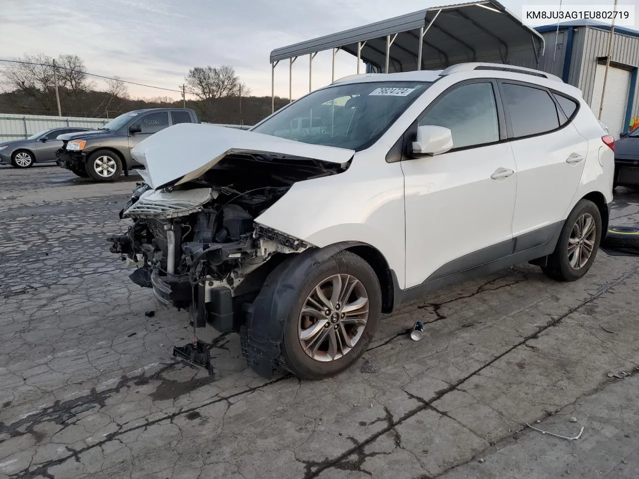 2014 Hyundai Tucson Gls VIN: KM8JU3AG1EU802719 Lot: 79824724