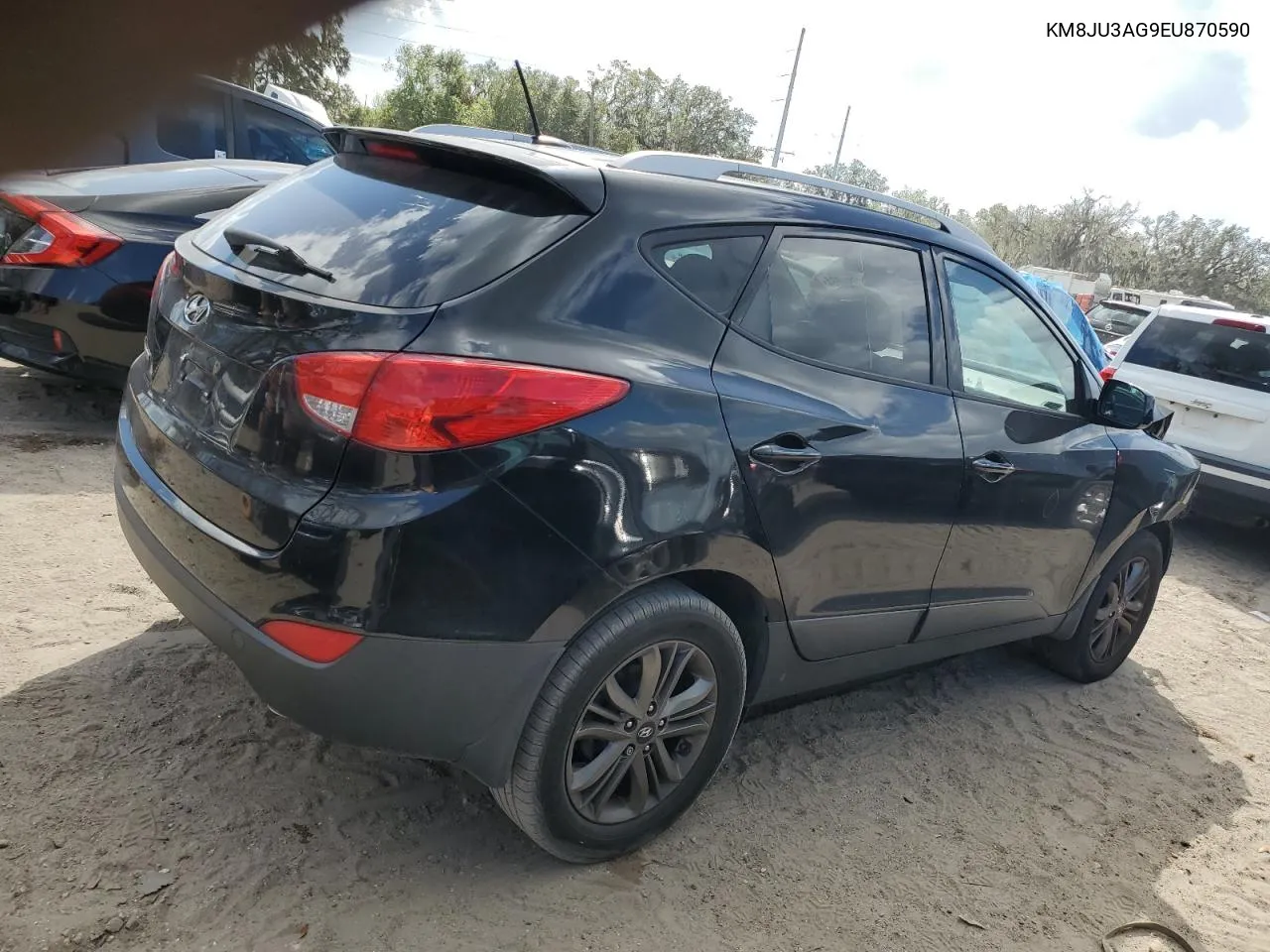 2014 Hyundai Tucson Gls VIN: KM8JU3AG9EU870590 Lot: 80294084