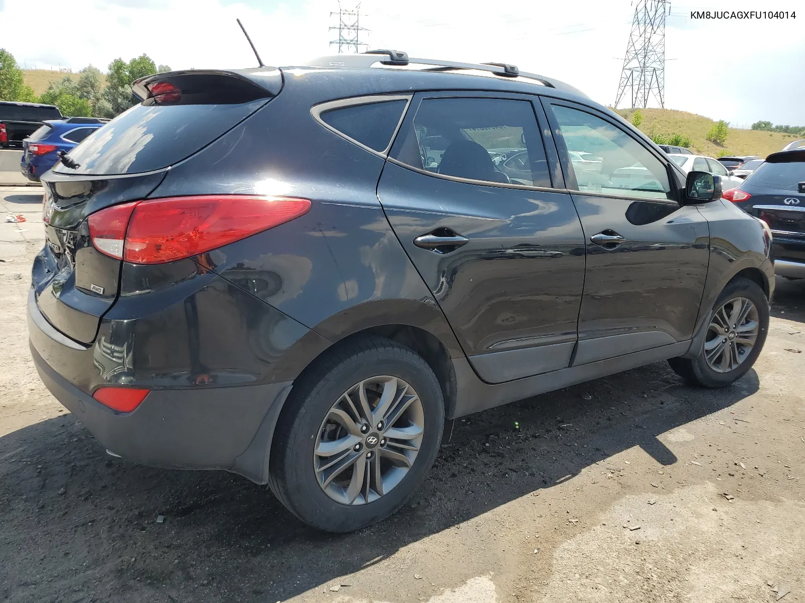 2015 Hyundai Tucson Limited VIN: KM8JUCAGXFU104014 Lot: 64616614