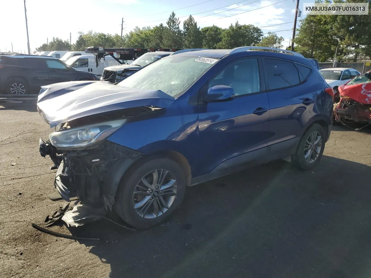 2015 Hyundai Tucson Limited VIN: KM8JU3AG7FU016313 Lot: 64963514