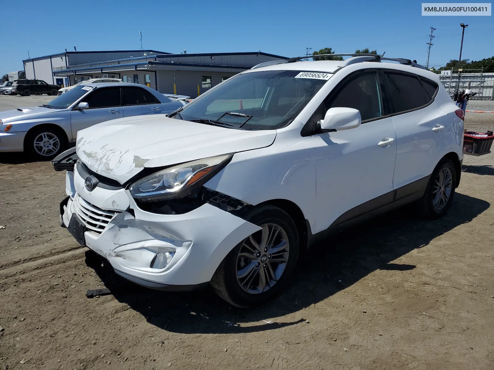 2015 Hyundai Tucson Limited VIN: KM8JU3AG0FU100411 Lot: 69056524