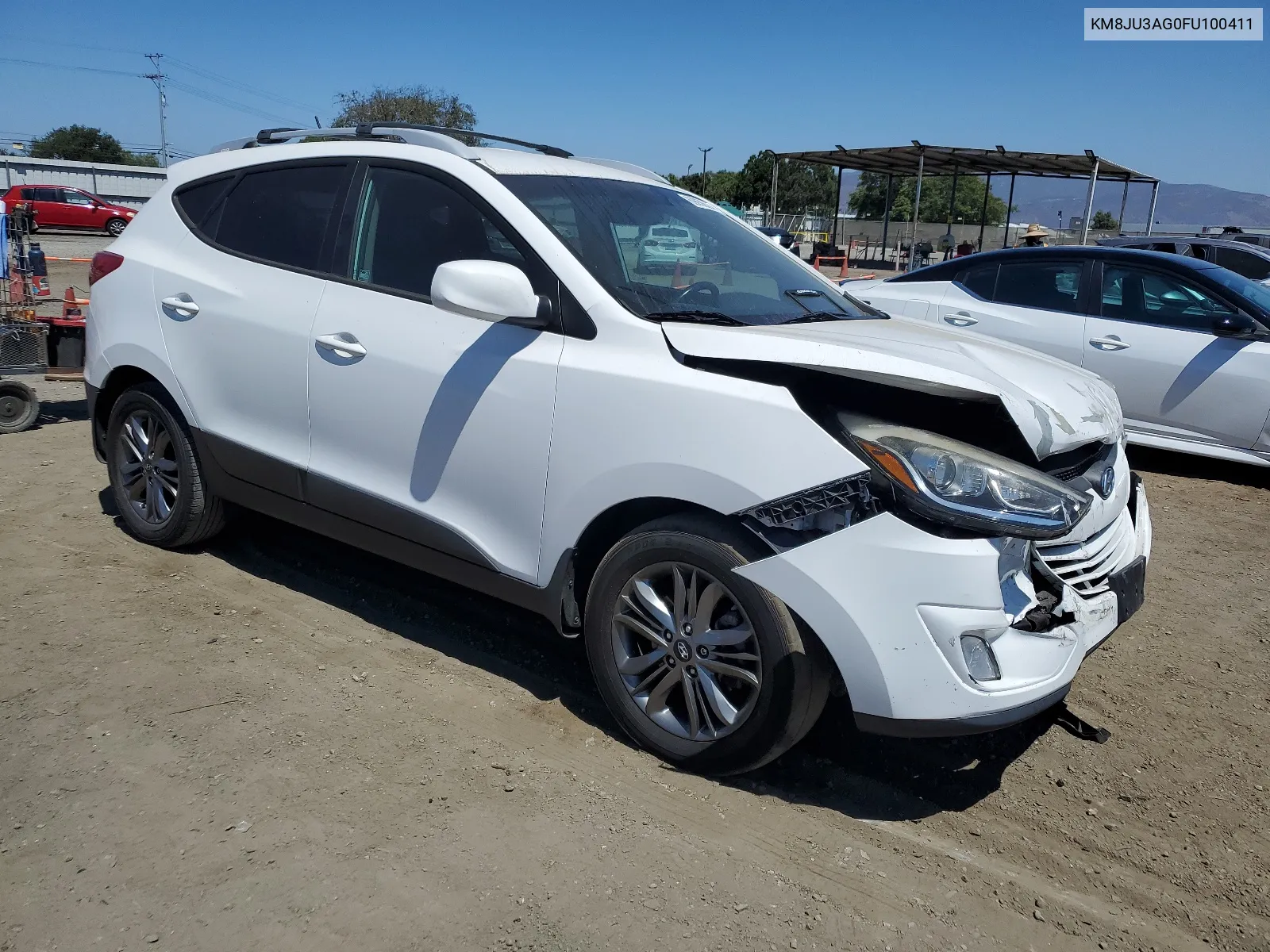 2015 Hyundai Tucson Limited VIN: KM8JU3AG0FU100411 Lot: 69056524