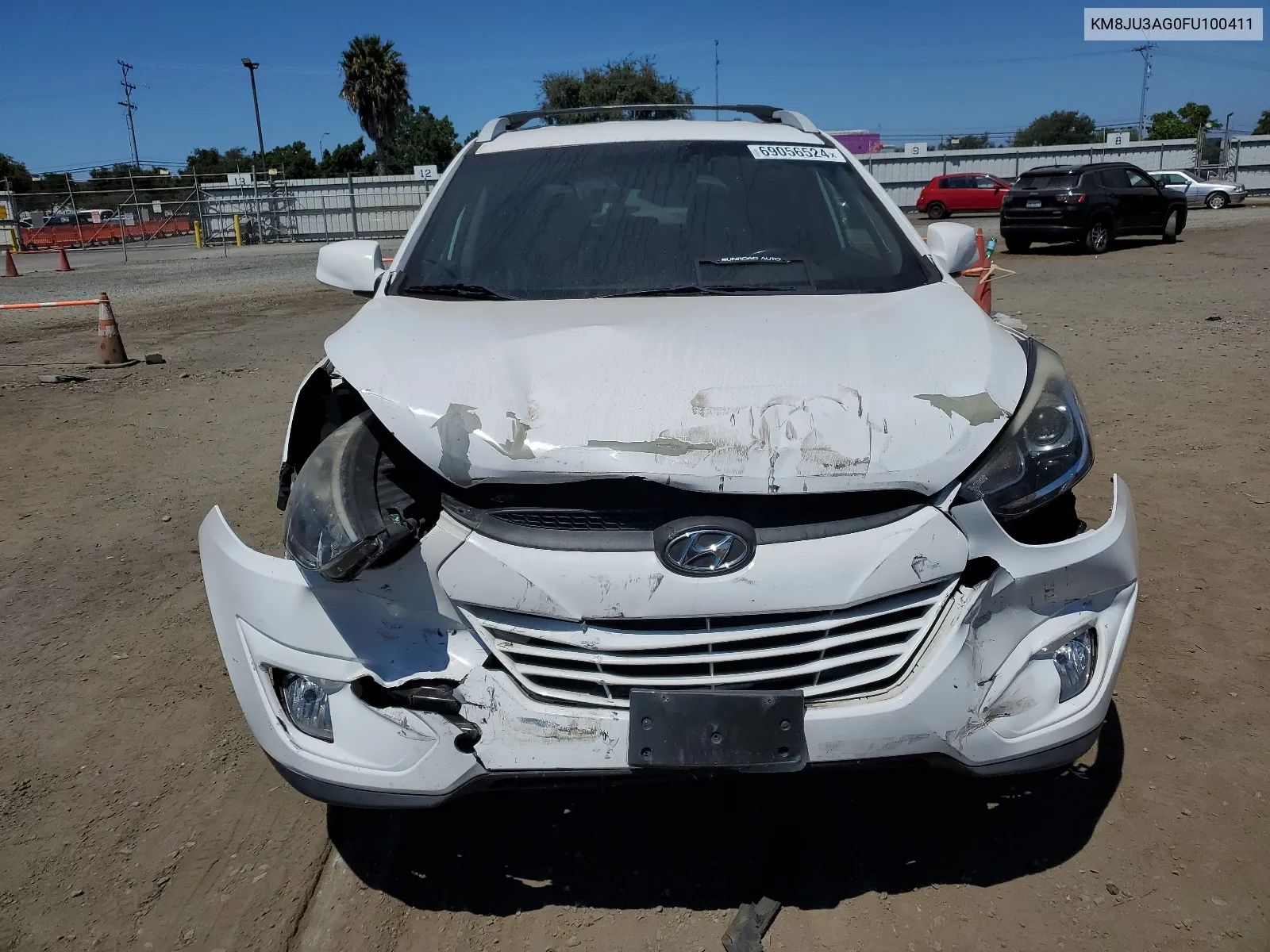 2015 Hyundai Tucson Limited VIN: KM8JU3AG0FU100411 Lot: 69056524