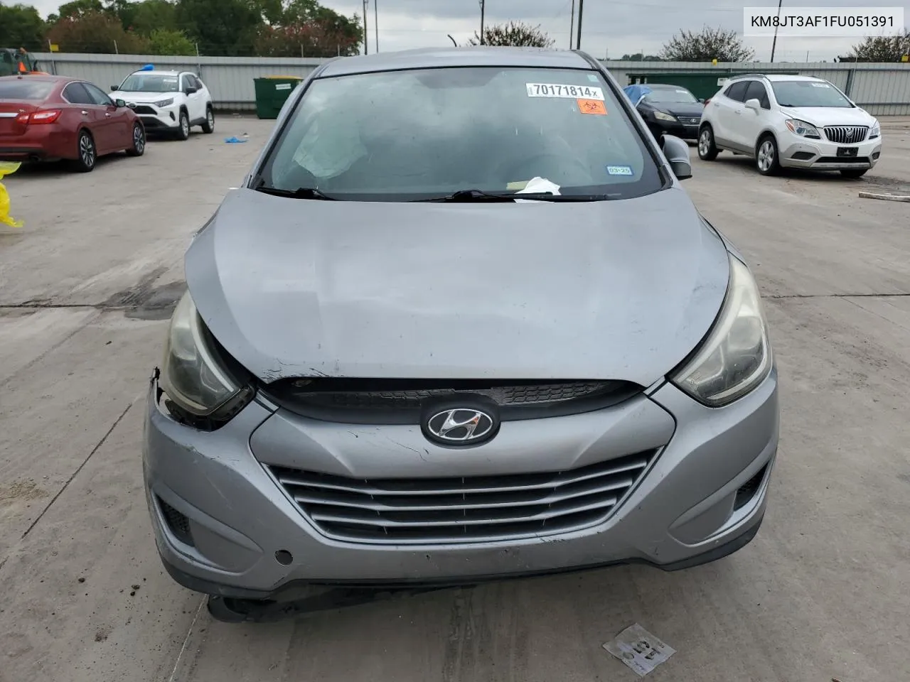 2015 Hyundai Tucson Gls VIN: KM8JT3AF1FU051391 Lot: 70171814