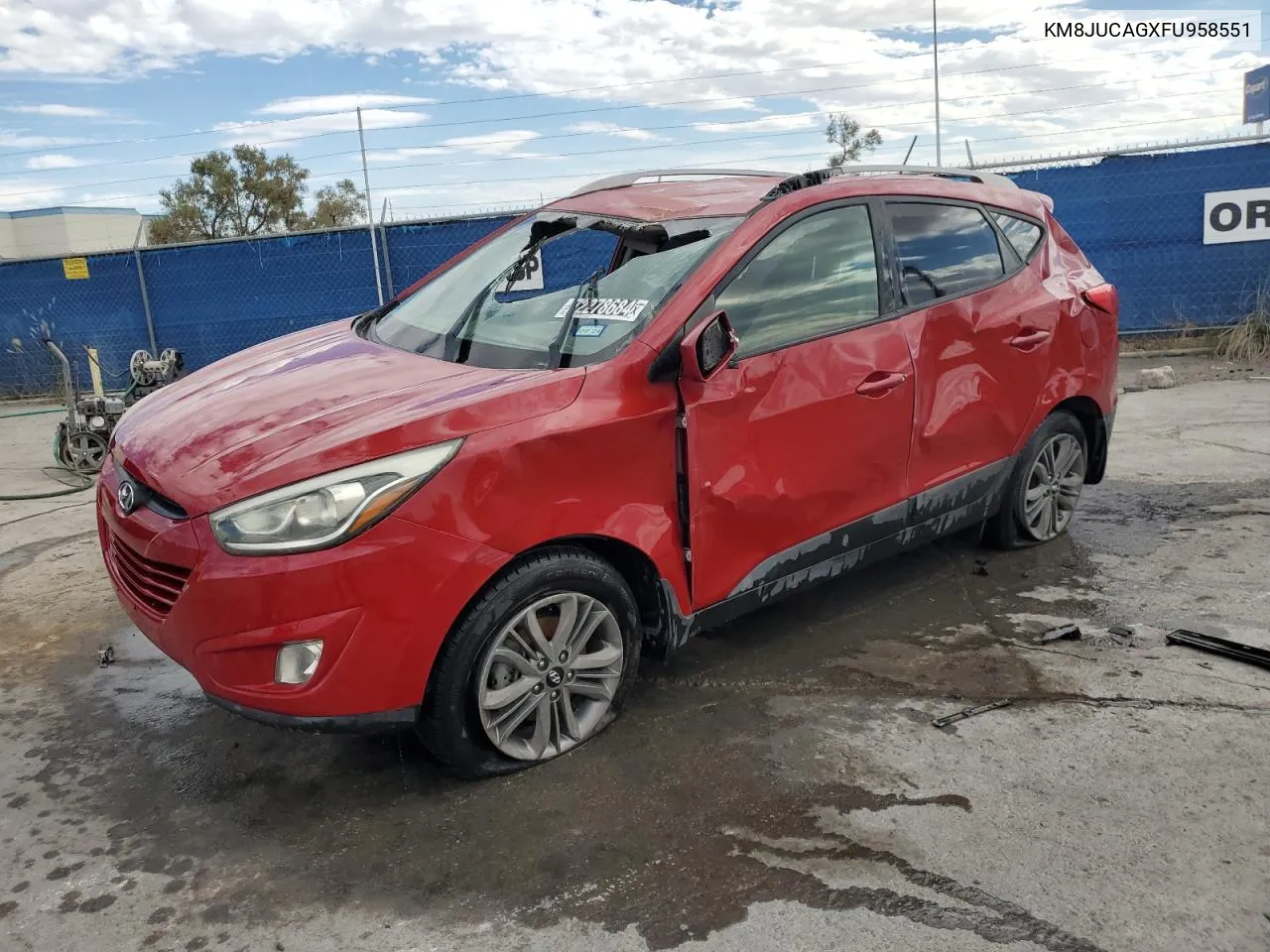 2015 Hyundai Tucson Limited VIN: KM8JUCAGXFU958551 Lot: 72278684