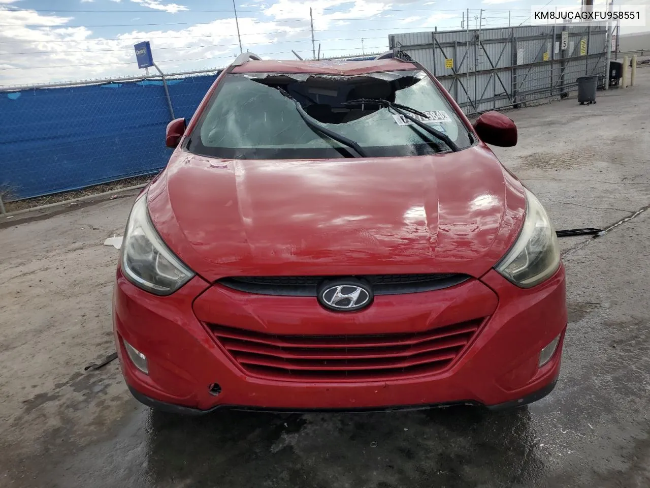 2015 Hyundai Tucson Limited VIN: KM8JUCAGXFU958551 Lot: 72278684