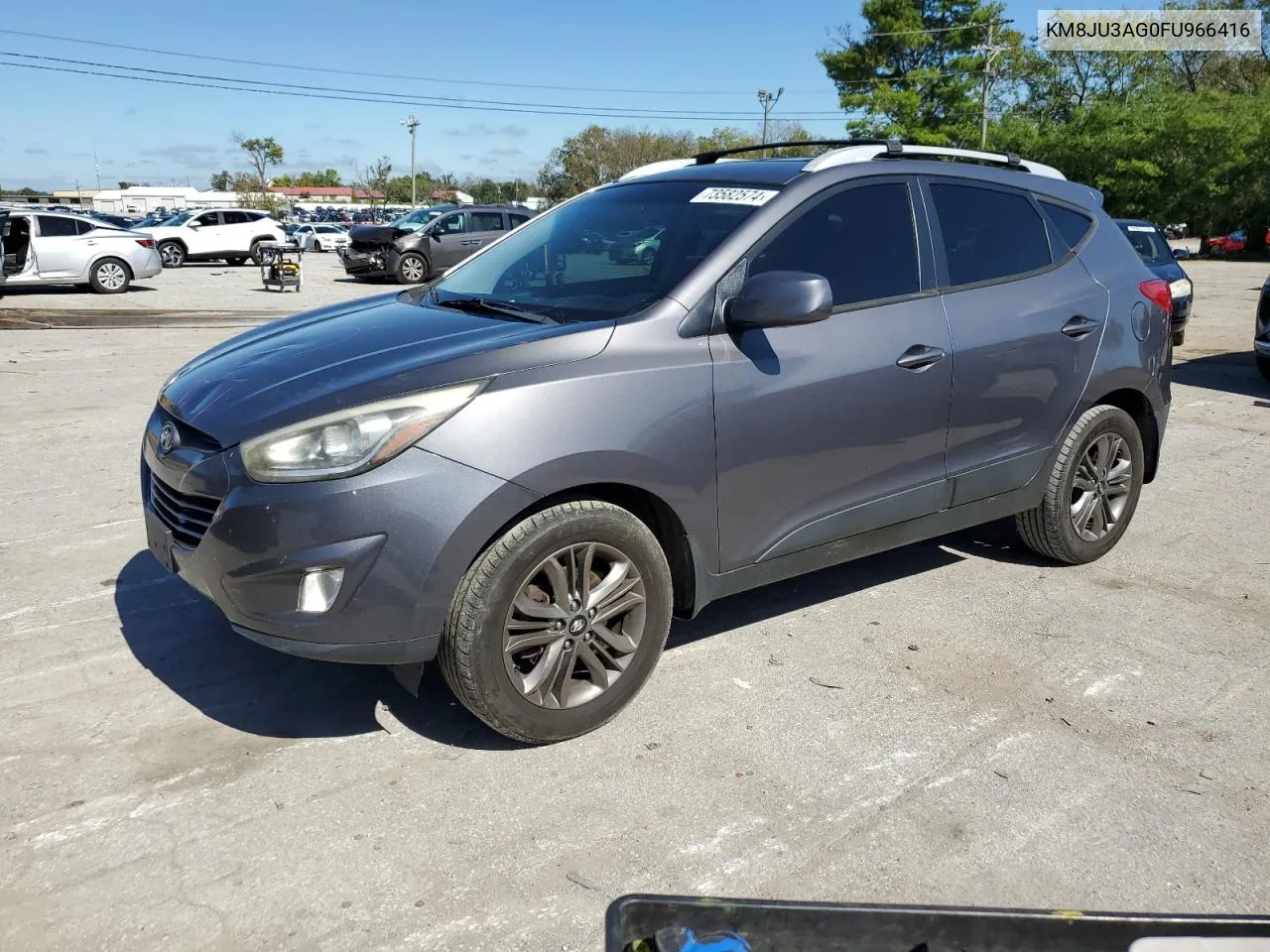 2015 Hyundai Tucson Limited VIN: KM8JU3AG0FU966416 Lot: 73582574