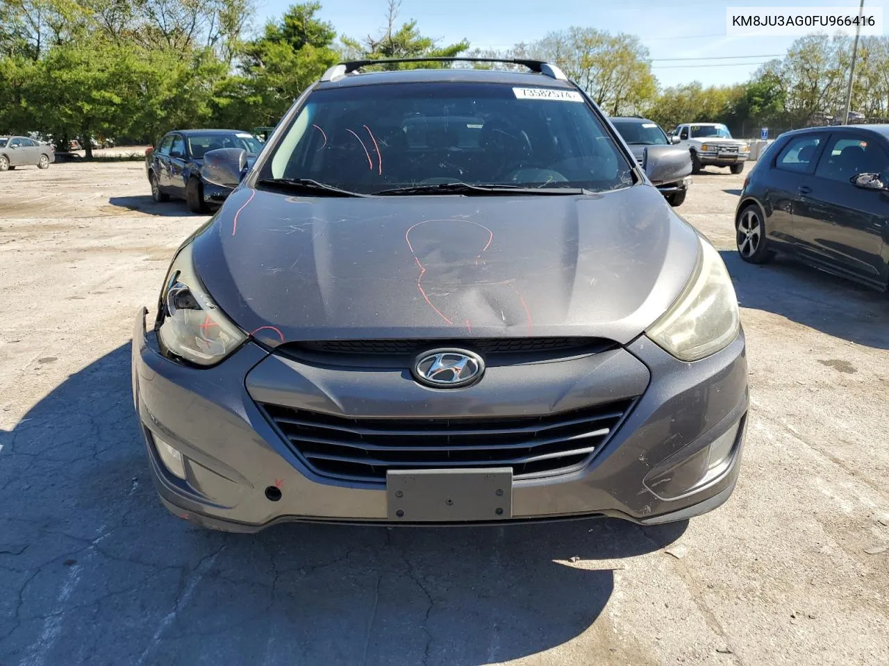 2015 Hyundai Tucson Limited VIN: KM8JU3AG0FU966416 Lot: 73582574