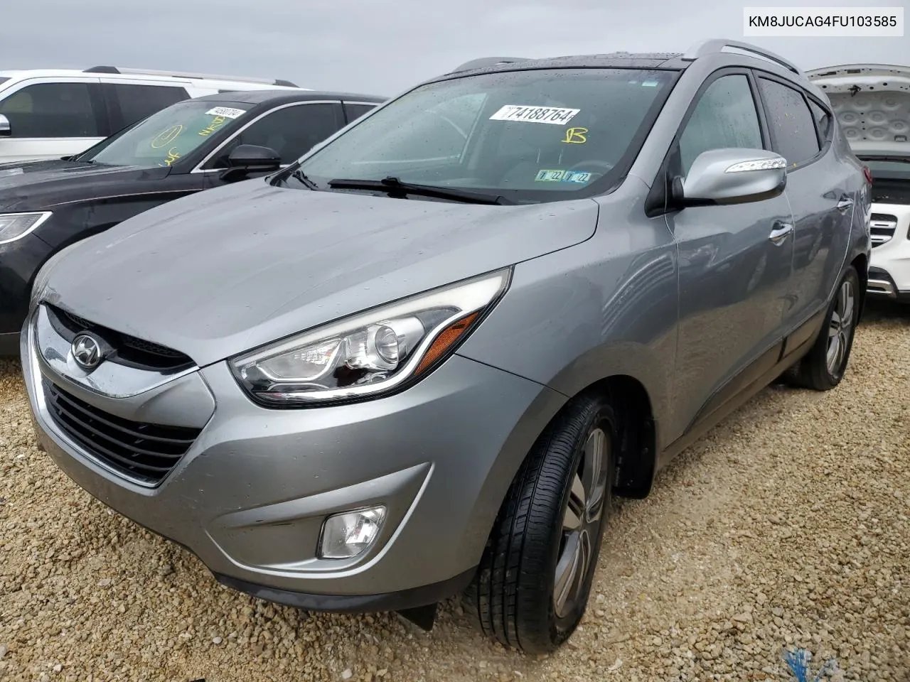 2015 Hyundai Tucson Limited VIN: KM8JUCAG4FU103585 Lot: 74188764