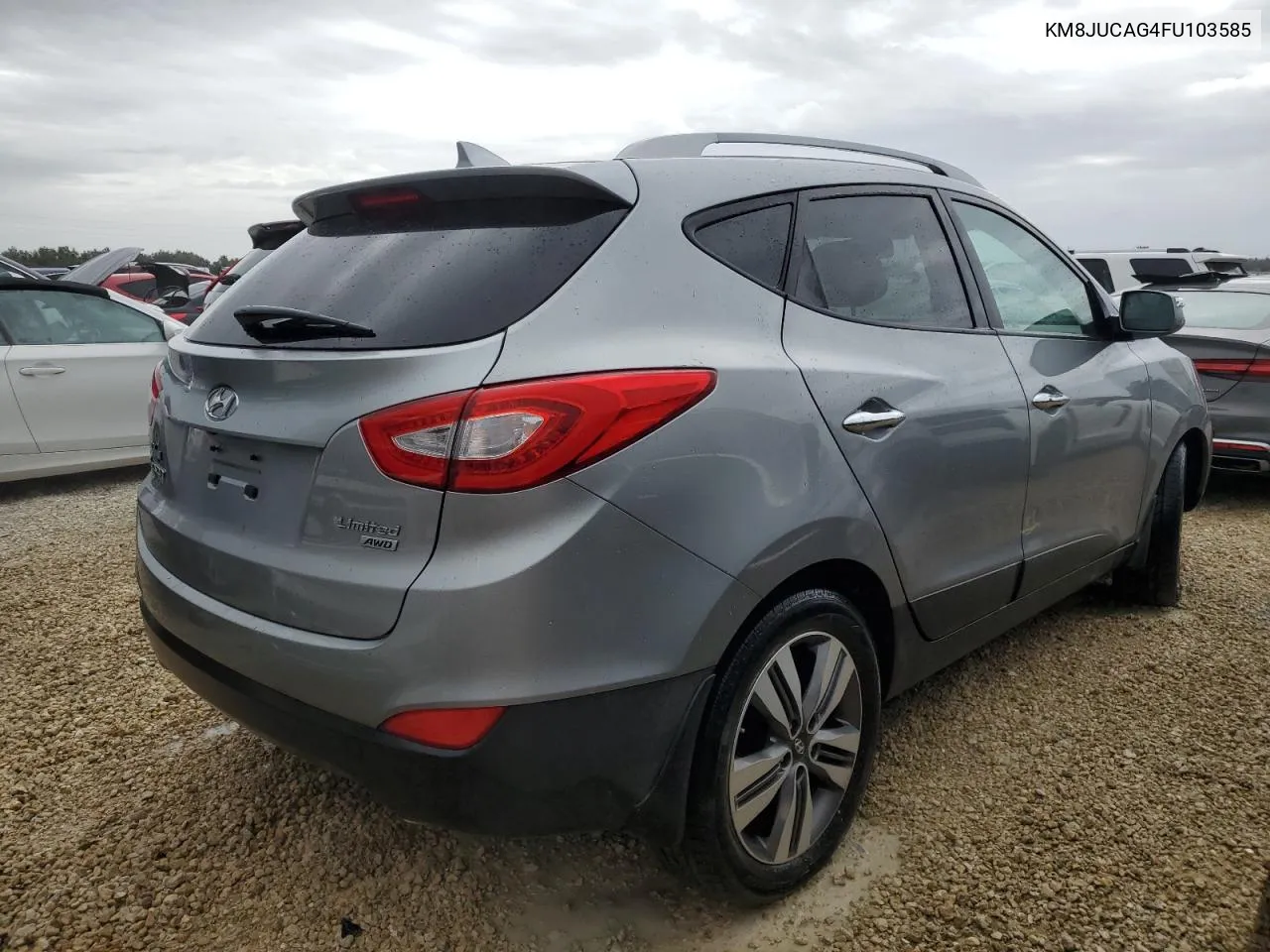 2015 Hyundai Tucson Limited VIN: KM8JUCAG4FU103585 Lot: 74188764