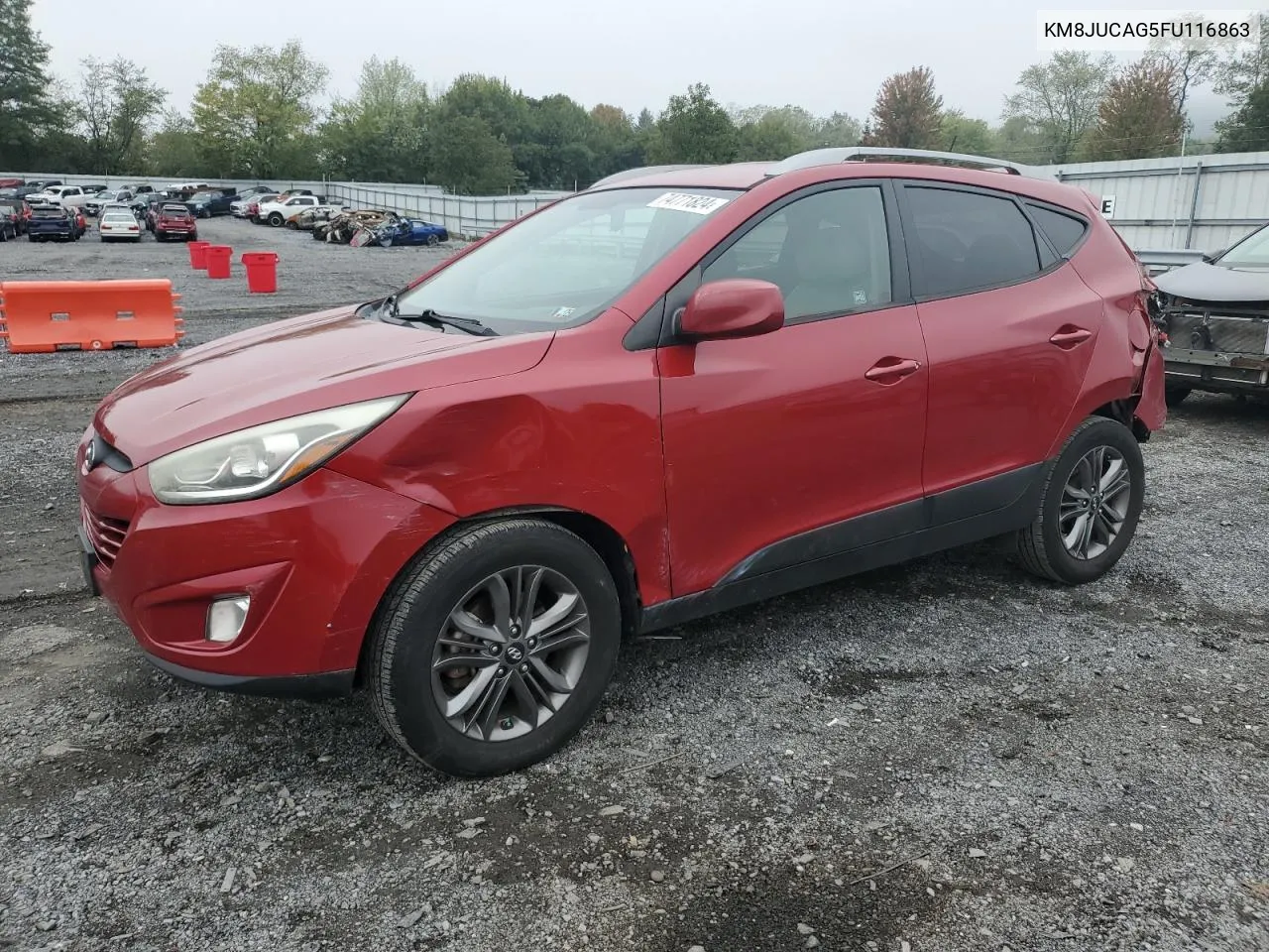 2015 Hyundai Tucson Limited VIN: KM8JUCAG5FU116863 Lot: 74771824