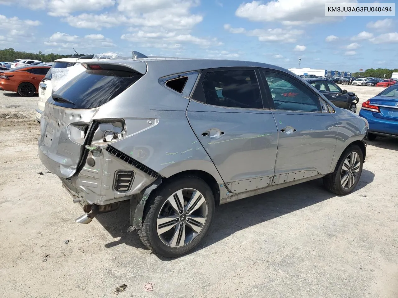 2015 Hyundai Tucson Limited VIN: KM8JU3AG3FU040494 Lot: 75808764