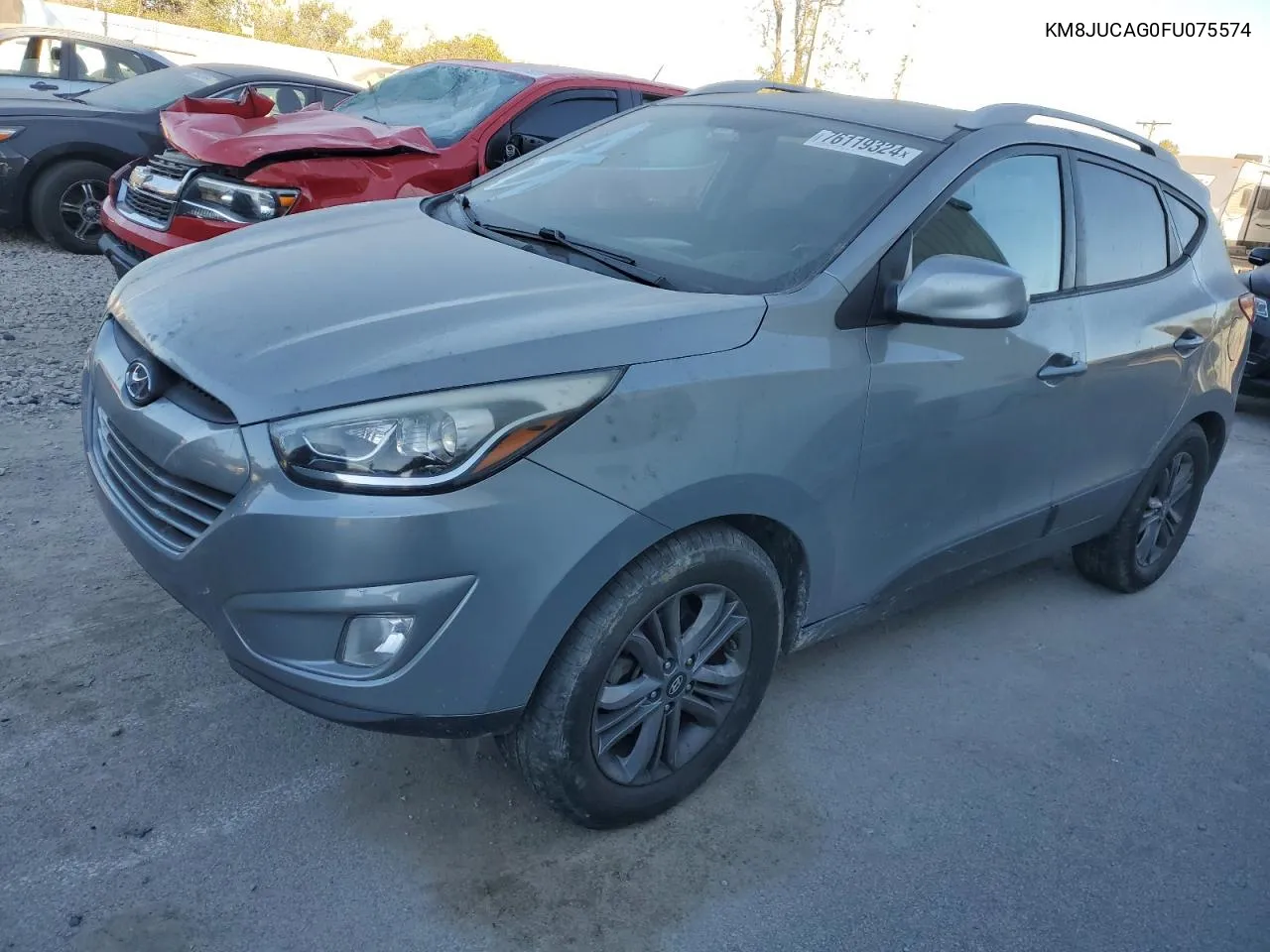 2015 Hyundai Tucson Limited VIN: KM8JUCAG0FU075574 Lot: 76119324